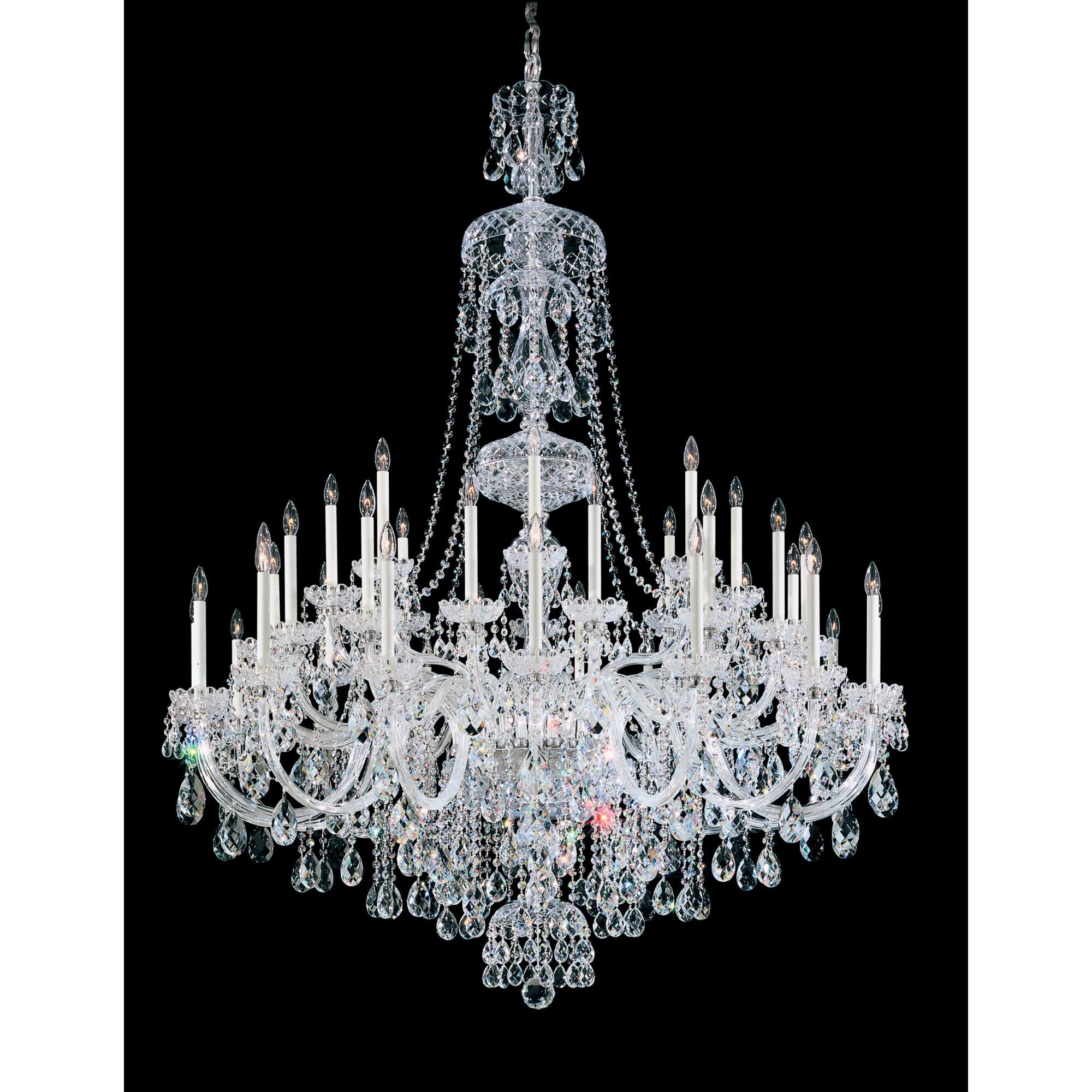 Sterling 60 Inch 40 Light Chandelier by Schonbek