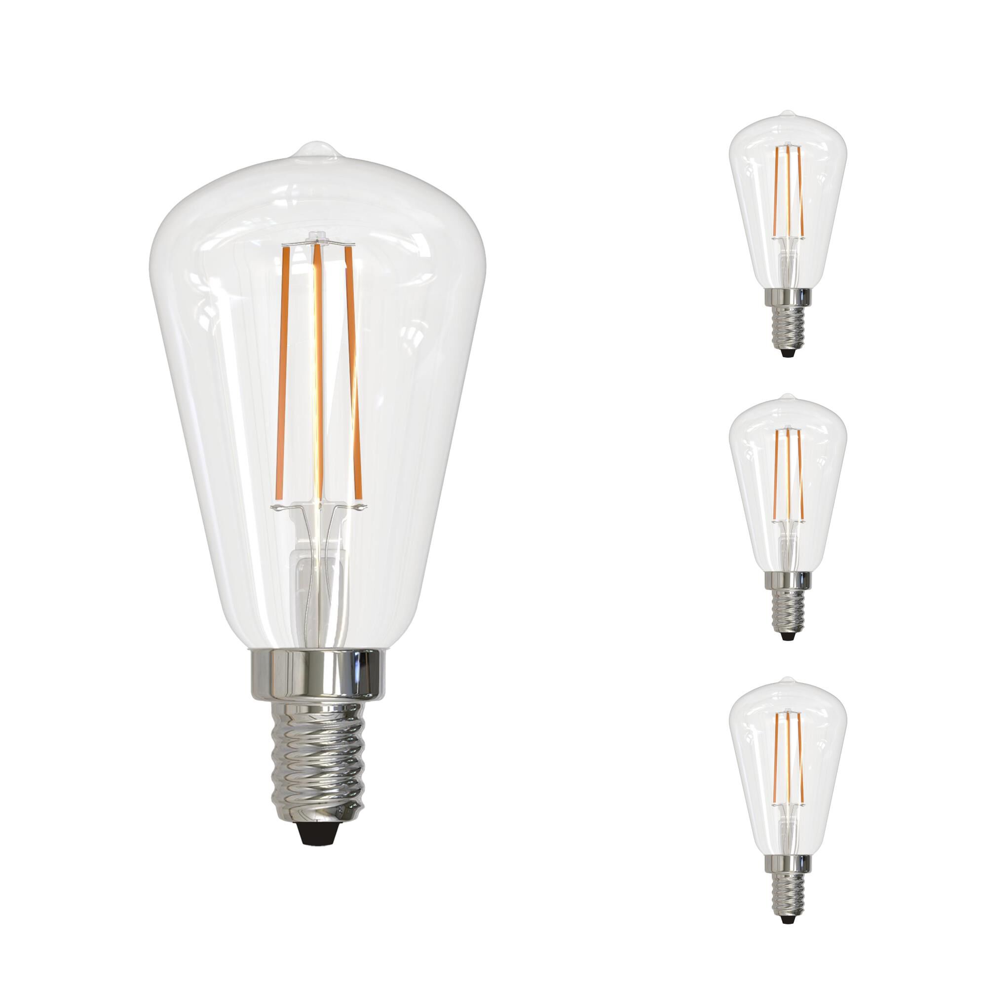 Dimmable 4 Watt 3000K ST15 LED Light Bulb,