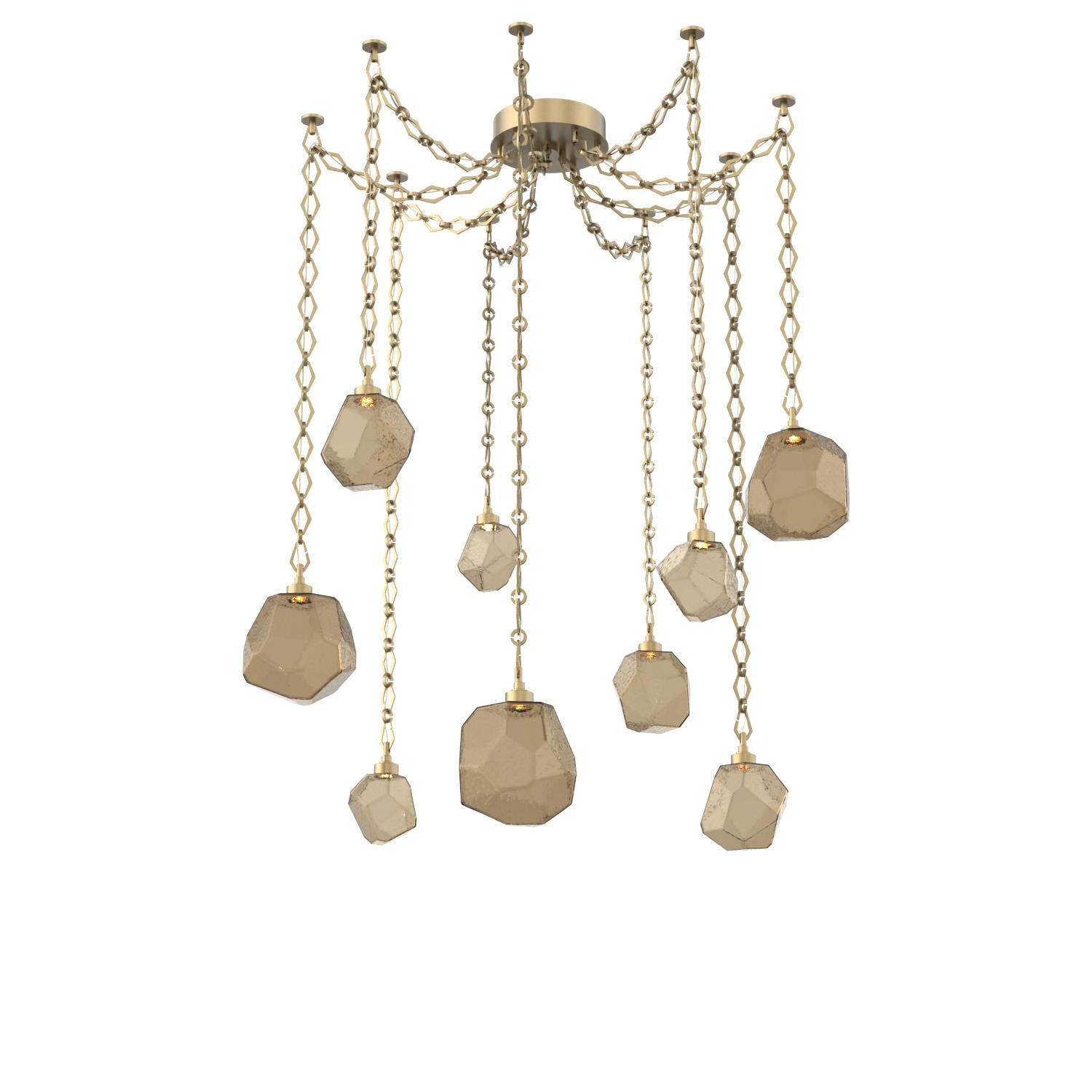 Levi Wilson Gem 17 Inch Multi Pendant Light by Hammerton Studio