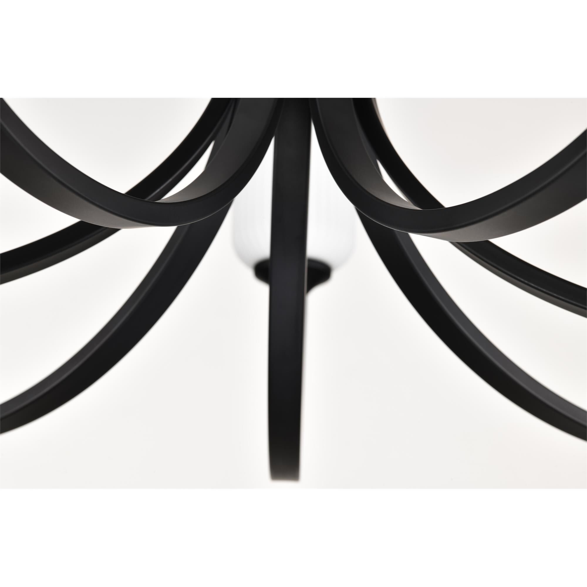 Shown in Matte Black finish and Frosted Ribbed glass
