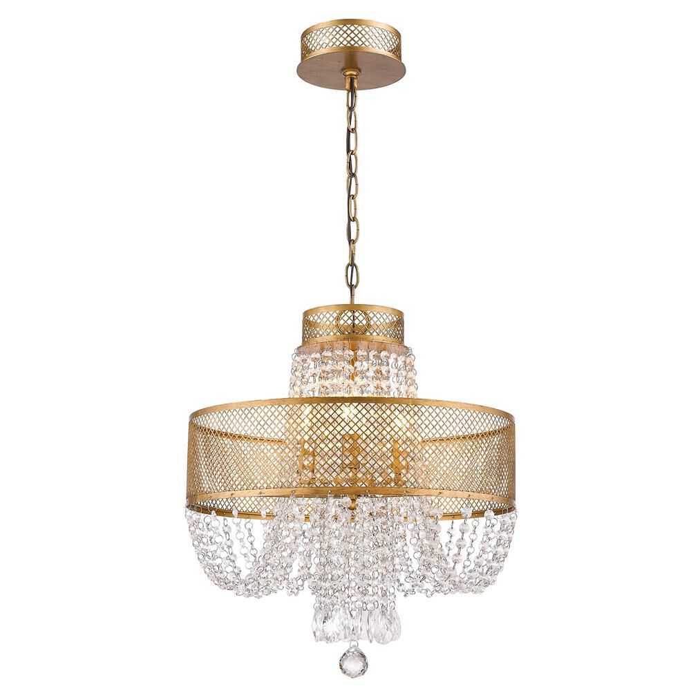 Viola 18 Inch 4 Light Mini Chandelier by Acclaim Lighting