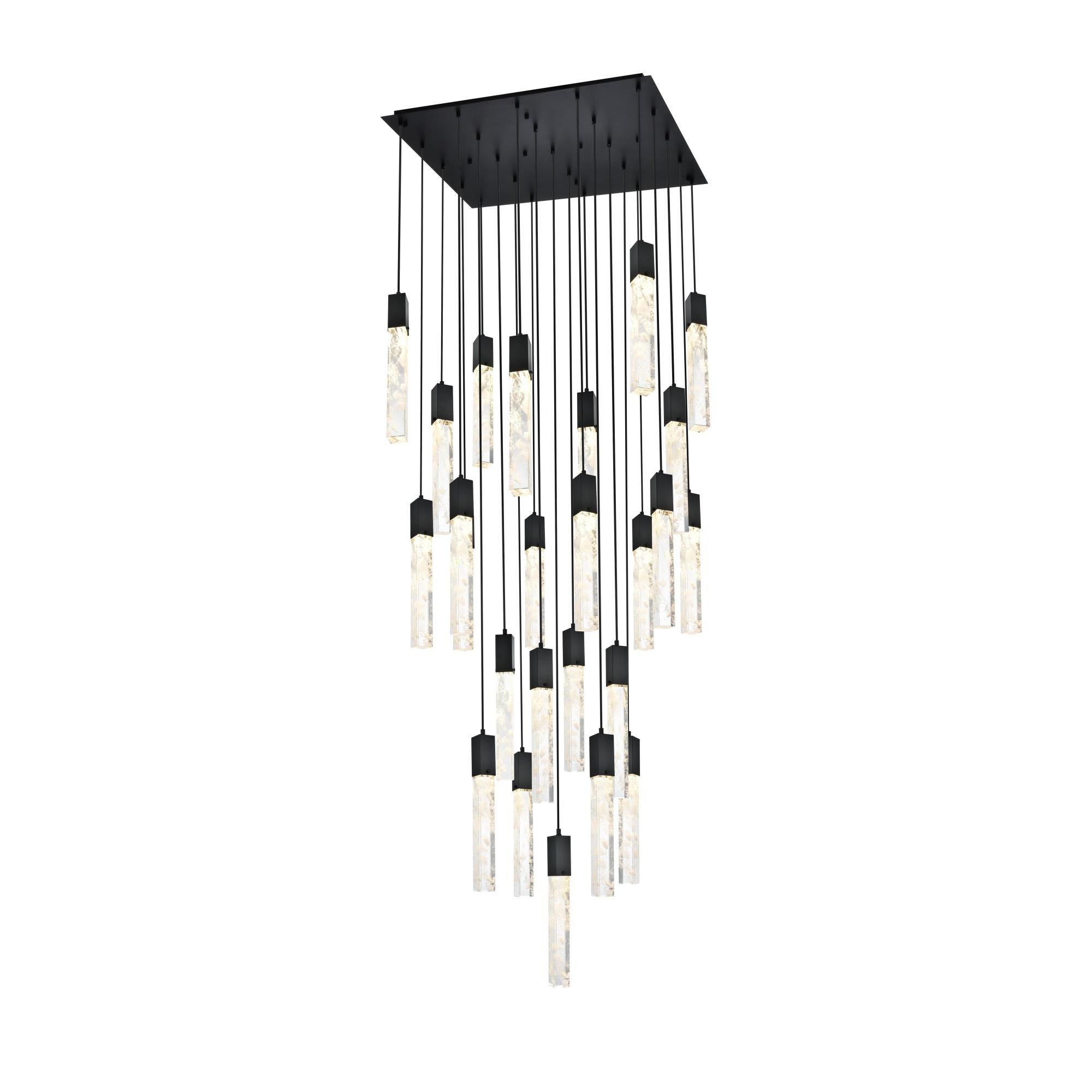Aurora 36 Inch Multi Light Pendant by Elegant Lighting