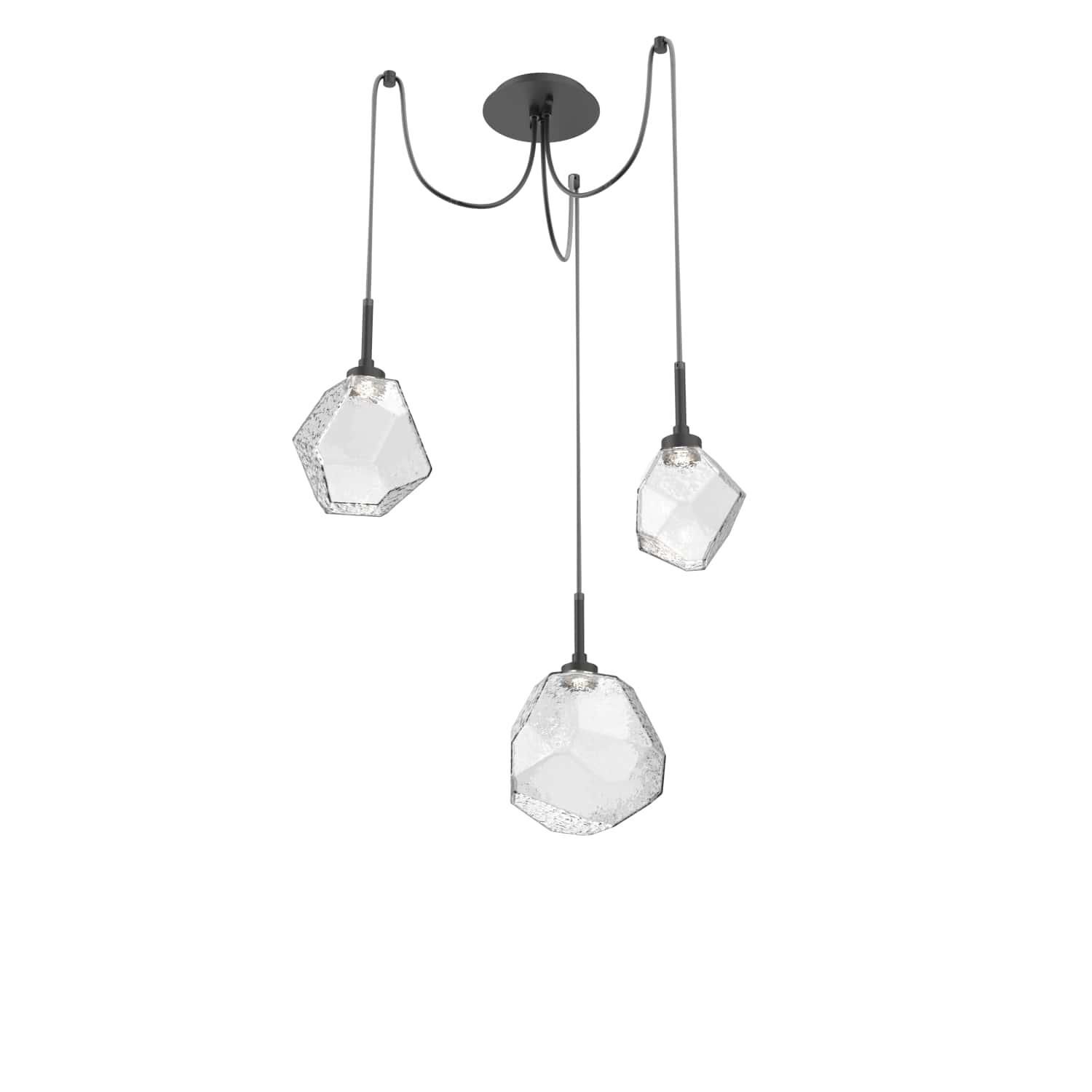 Gem Swag 17 Inch Semi Flush Mount by Hammerton Studio