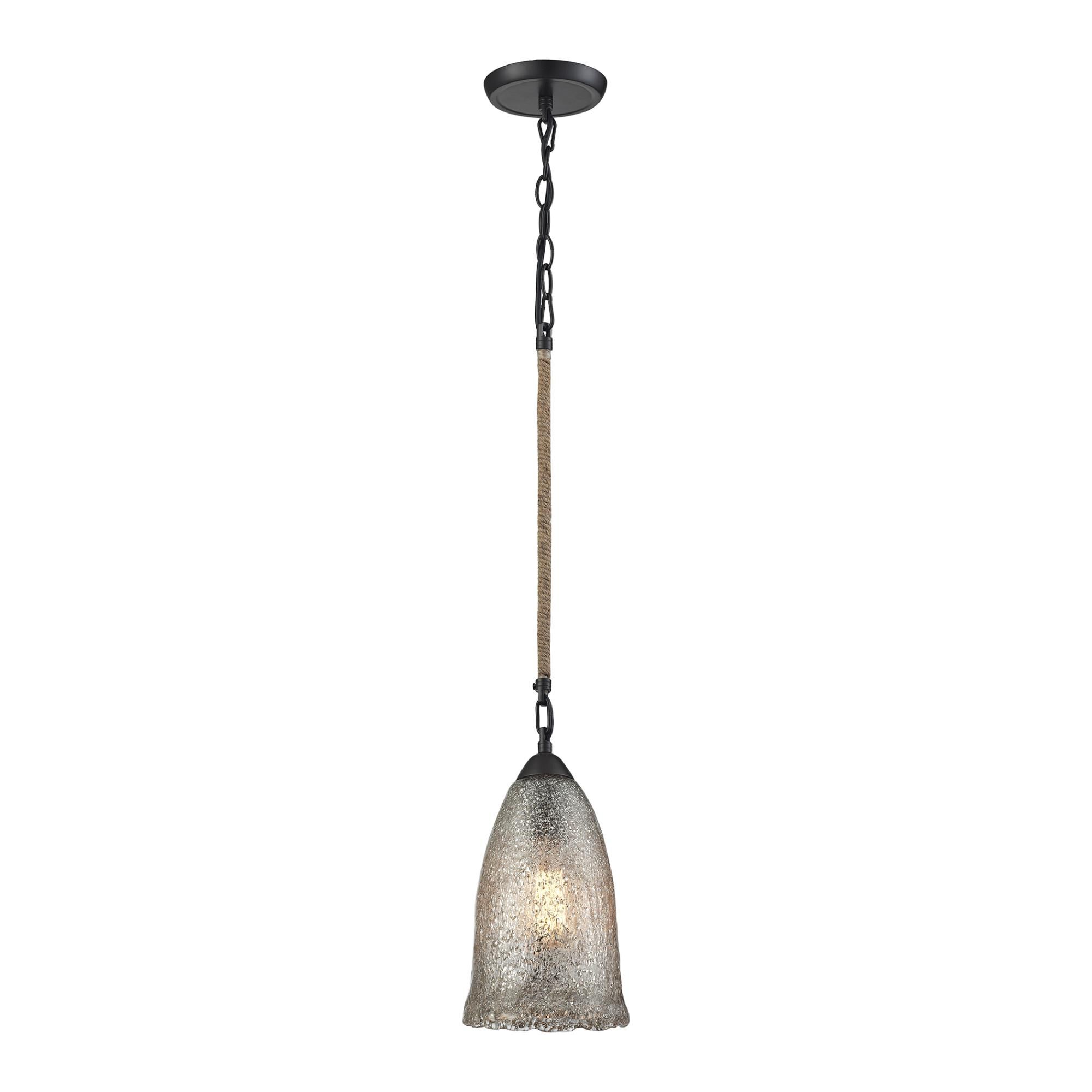 Hand Formed Glass 7 Inch Mini Pendant by ELK Lighting - Clearance