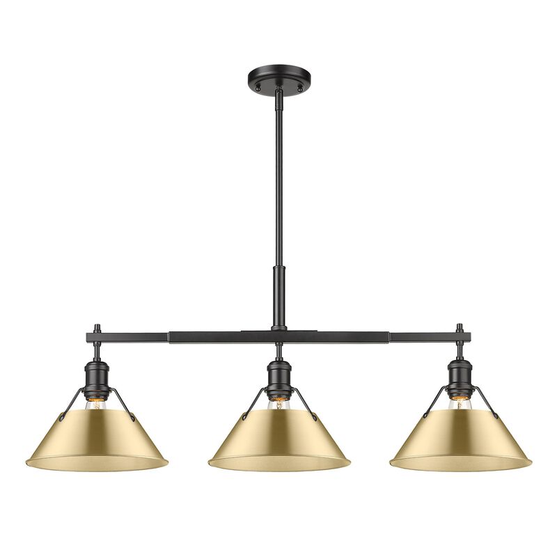 Orwell 36 Inch Linear Suspension Light by Golden Lighting