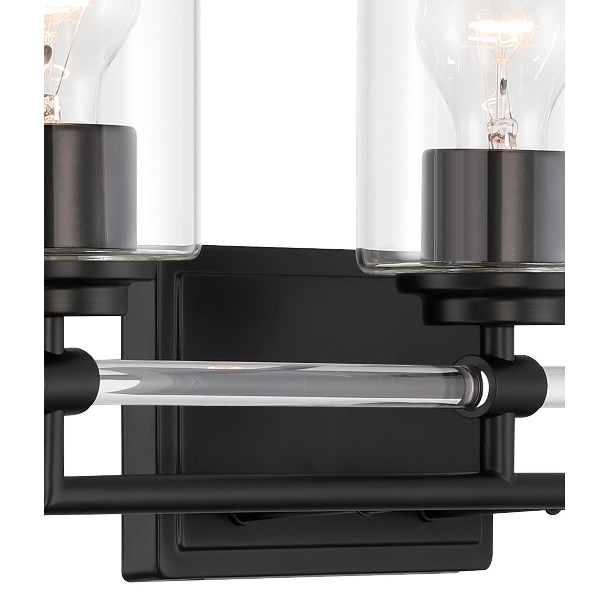 Shown in Coal finish and Clear glass