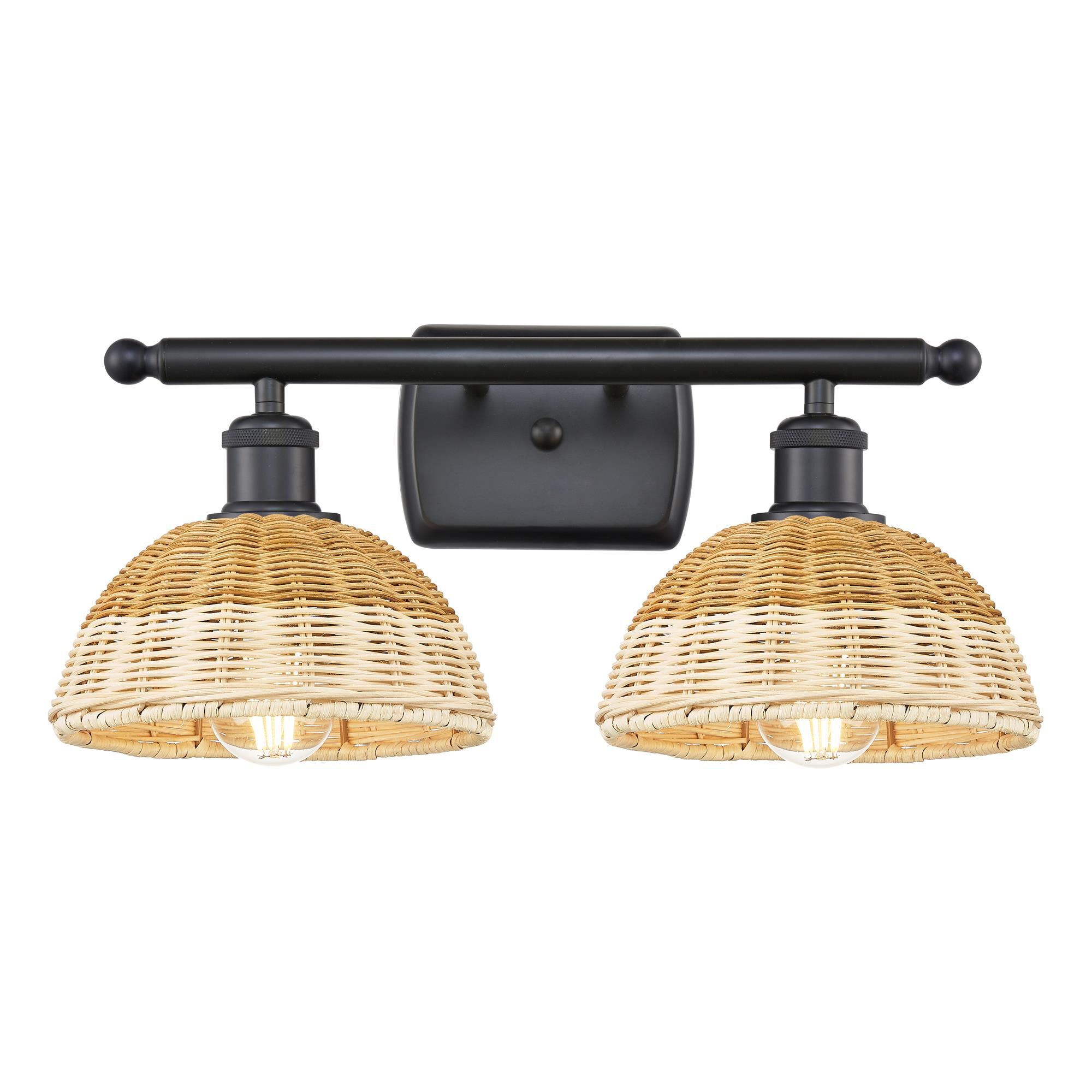 Shown in Matte Black finish and Natural shade