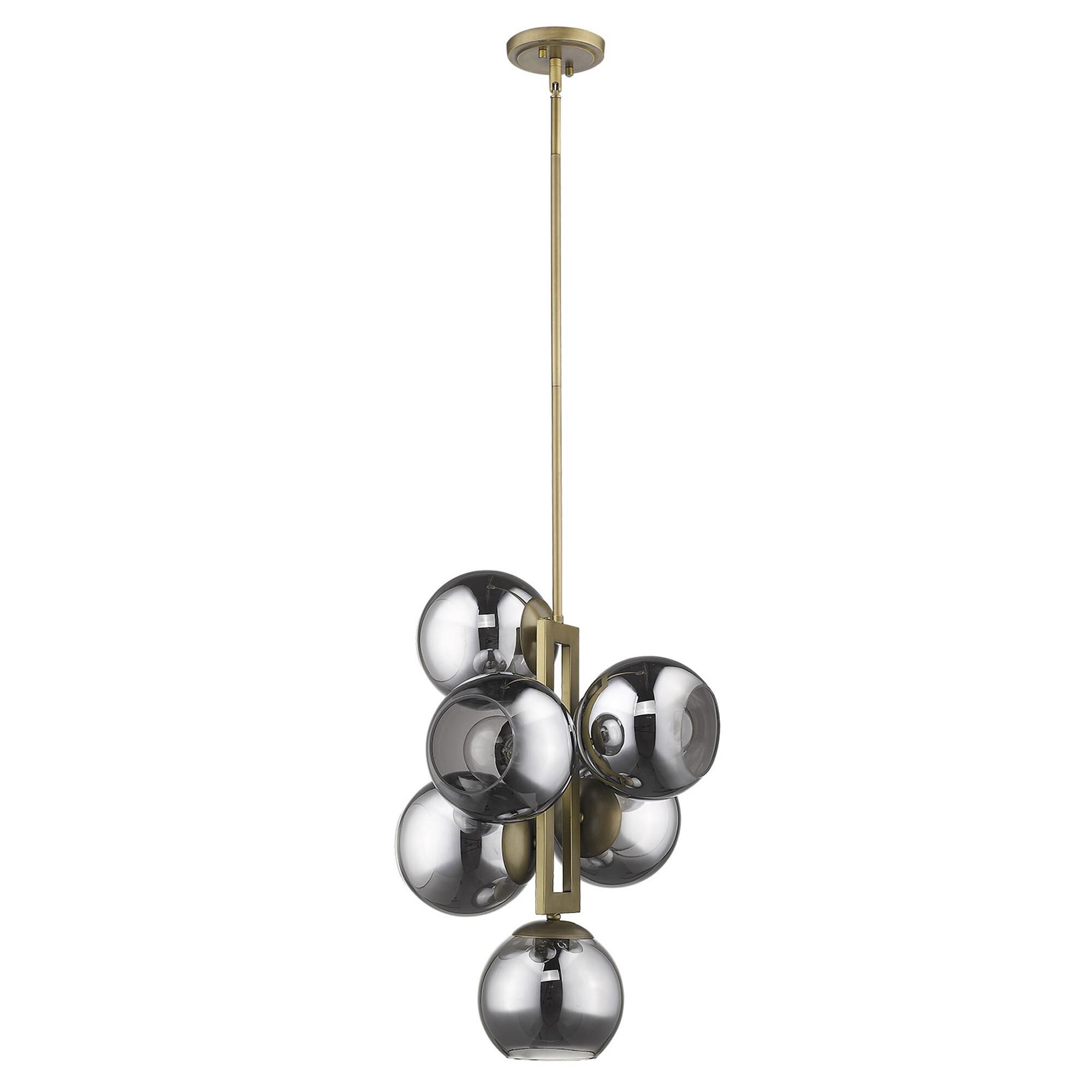 Lunette 17 Inch 6 Light Multi Light Pendant by Trend Lighting