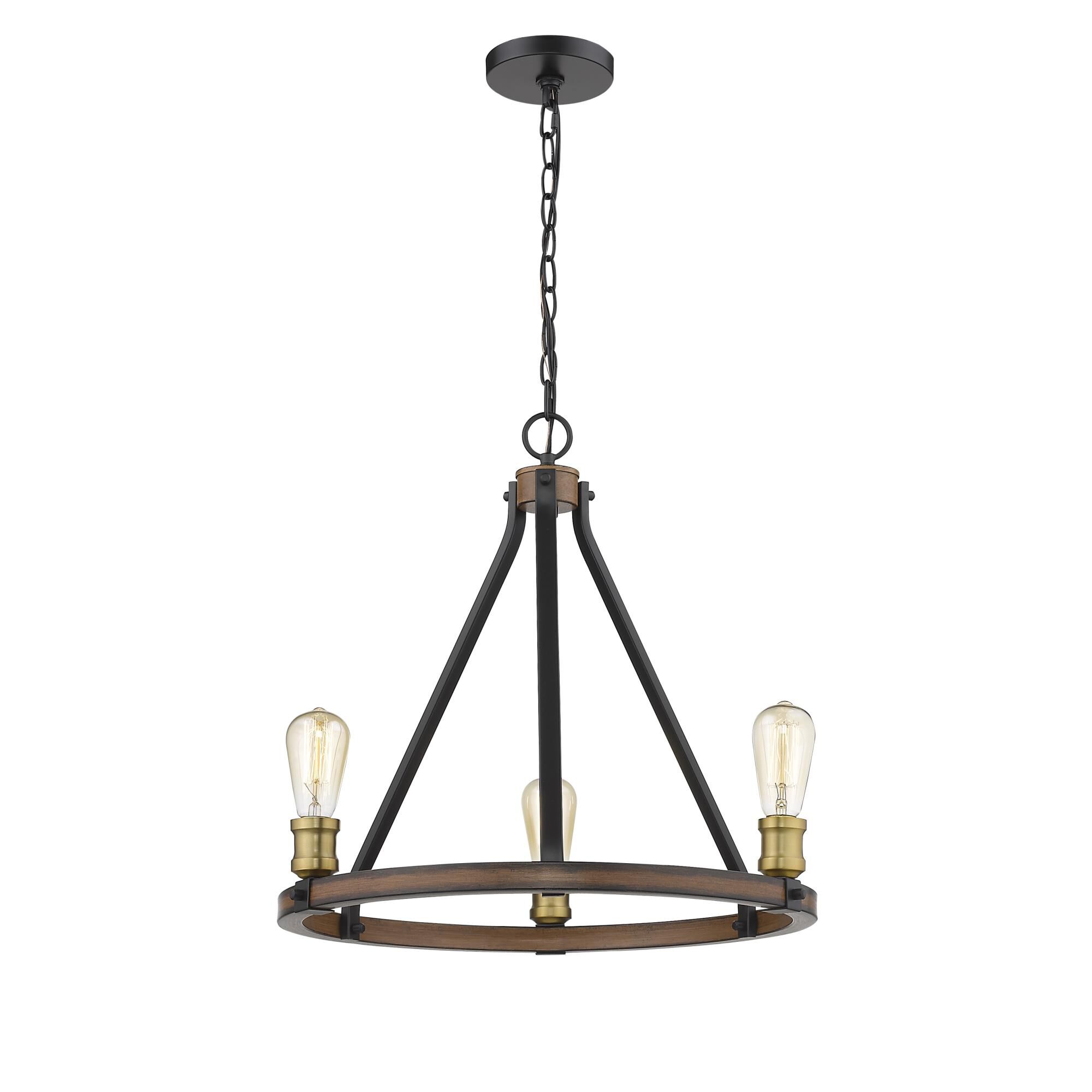 Kirkland 20 Inch 3 Light Mini Chandelier by Z-Lite