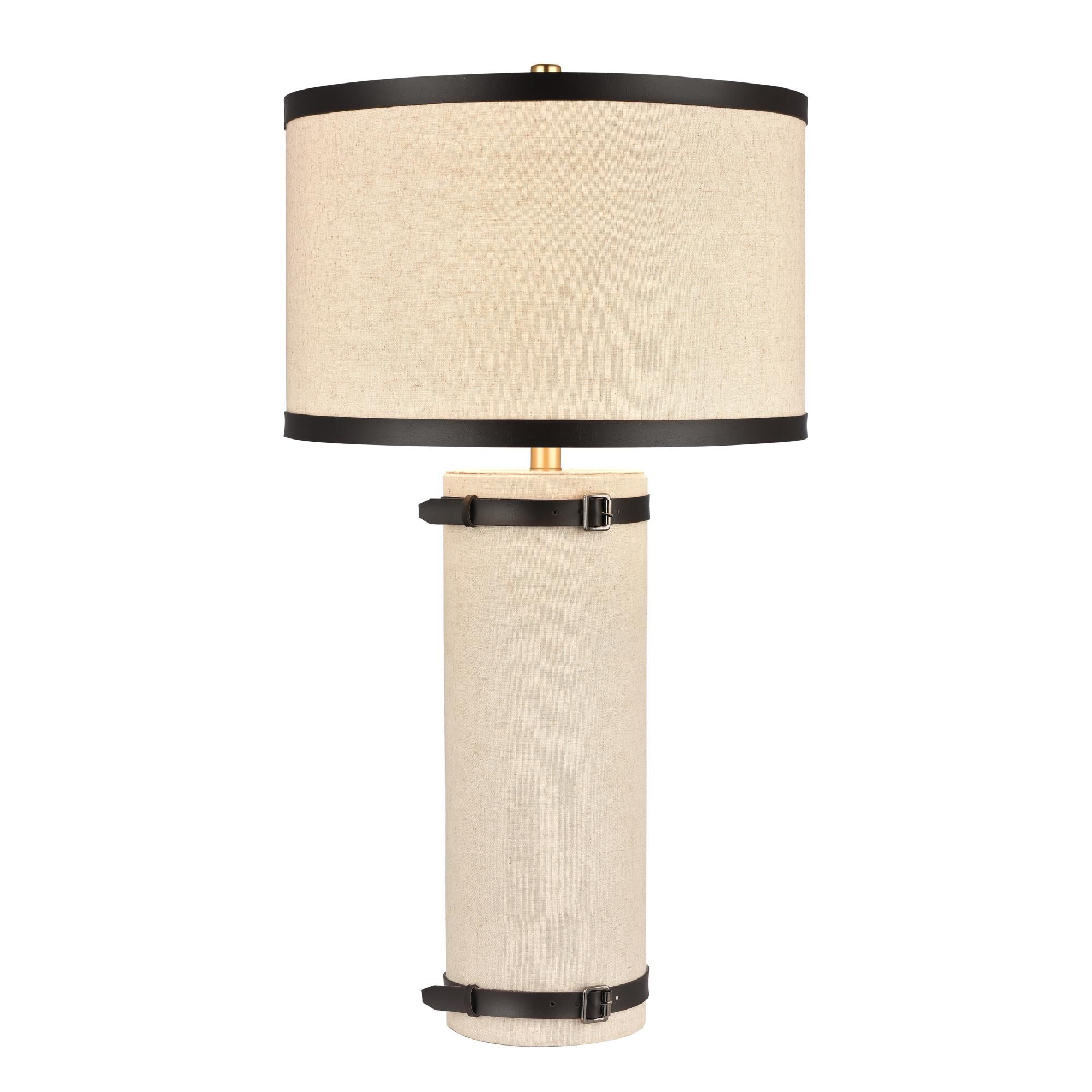 Shown in Oatmeal finish and Oatmeal Linen Drum Shade glass and Oatmeal Linen Drum shade