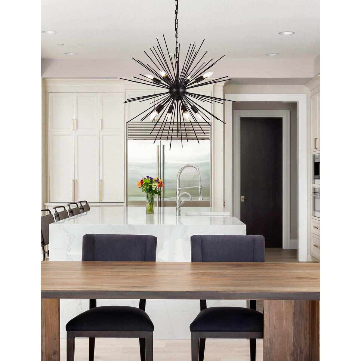 Timber 30 Inch Large Pendant by Elegant Lighting