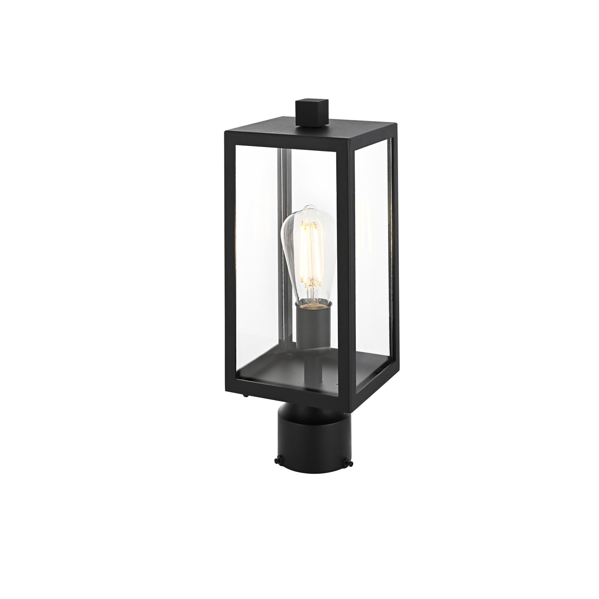 Veda 15 Inch Outdoor Post Lamp by Elegant Lighting