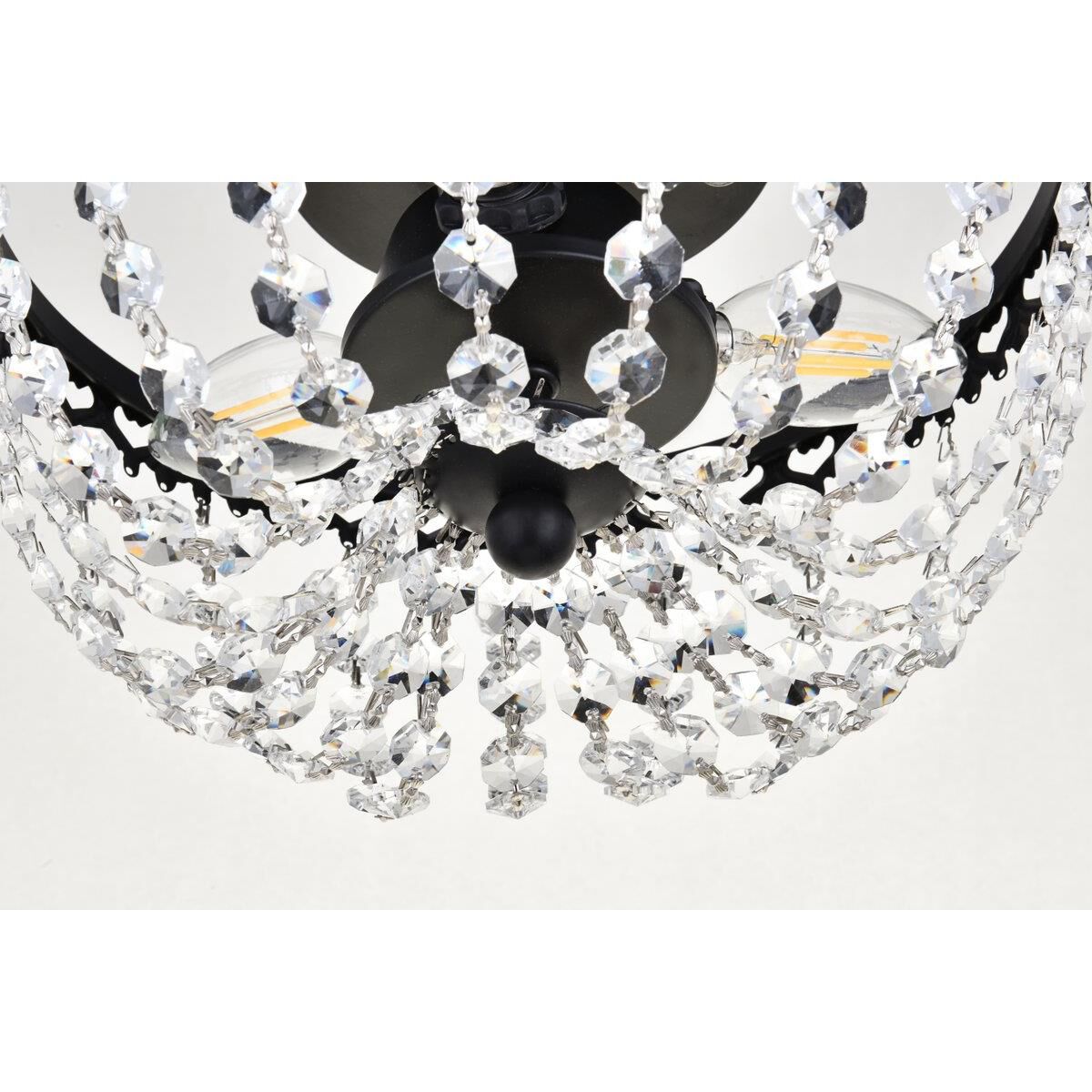 Kylie 10 Inch 3 Light Flush Mount by Elegant Lighting