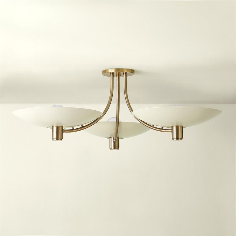 Wolfe 40 Inch 6 Light Semi Flush Mount by Troy Lighting
