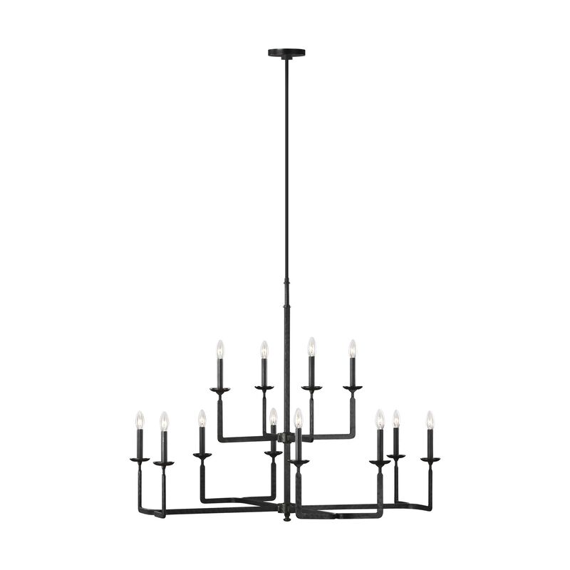 Ansley 44 Inch 12 Light Chandelier by Generation Lighting