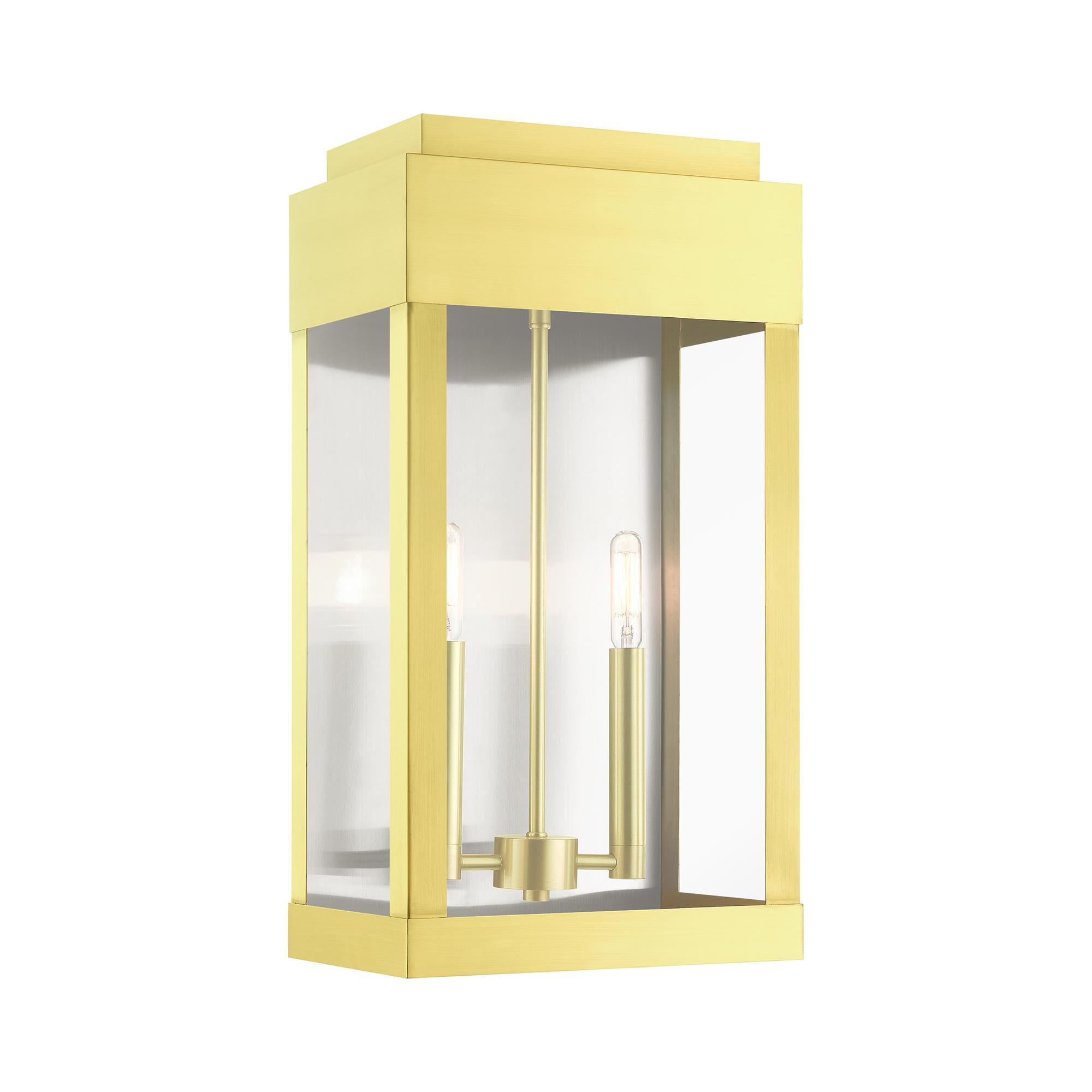 York 19 Inch Tall 2 Light Outdoor Wall Light by Livex Lighting
