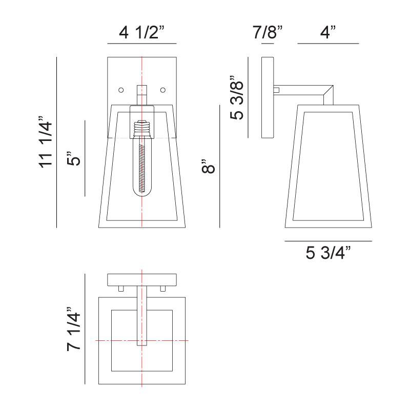 Matteo Lighting Denzil 11 Inch Wall Sconce