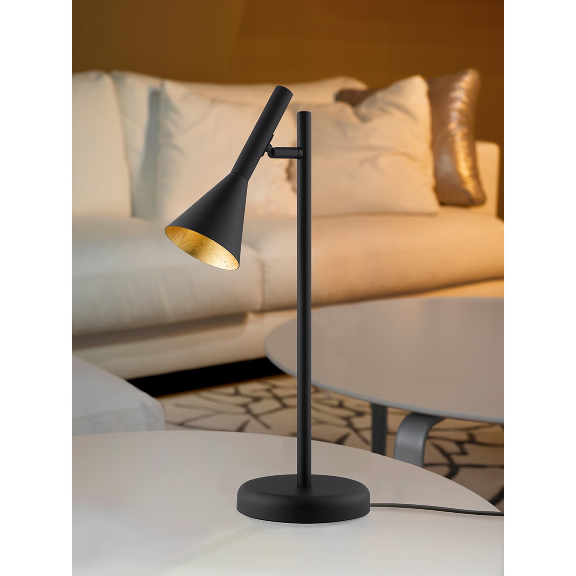 Shown in Black finish and Metal shade