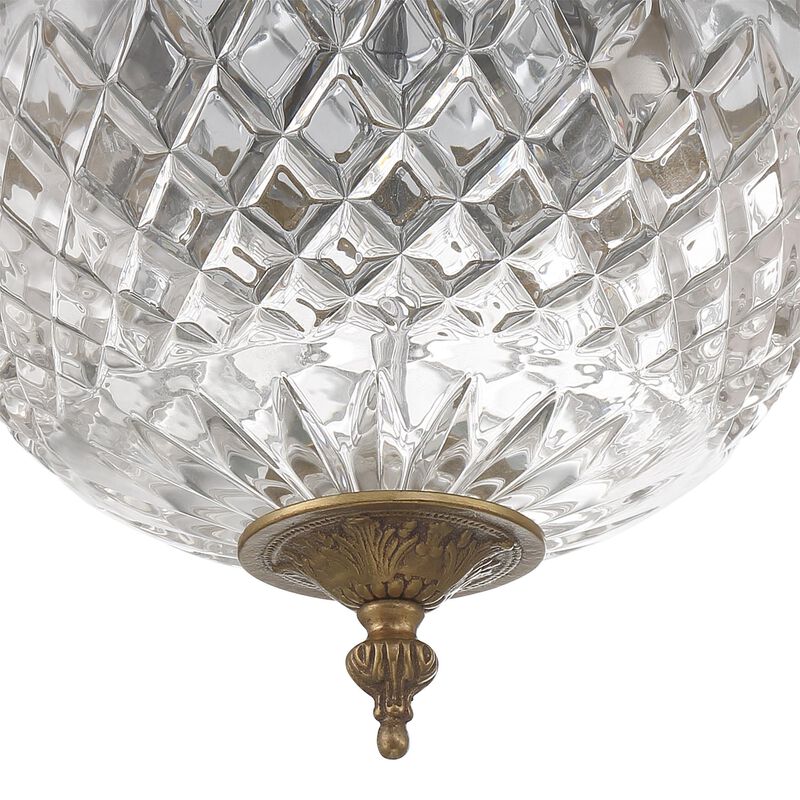 Ceiling 10 Inch 2 Light Semi Flush Mount by Crystorama