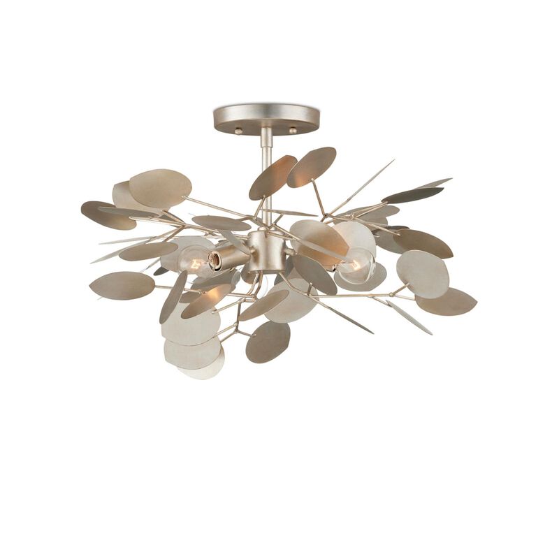 Lunaria 19 Inch Semi Flush Mount by Currey and Company