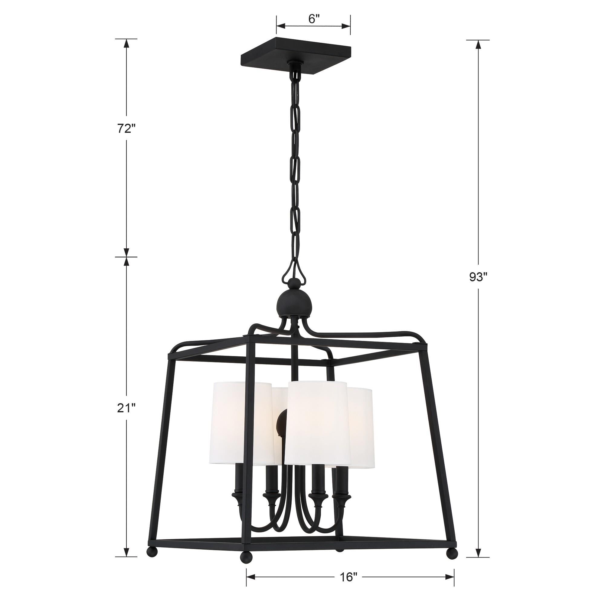 Sylvan 16 Inch 4 Light Mini Chandelier by Crystorama