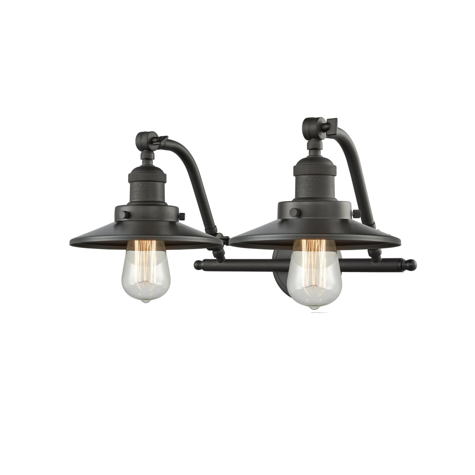 Shown in Oil Rubbed Bronze finish and Oil Rubbed Bronze shade