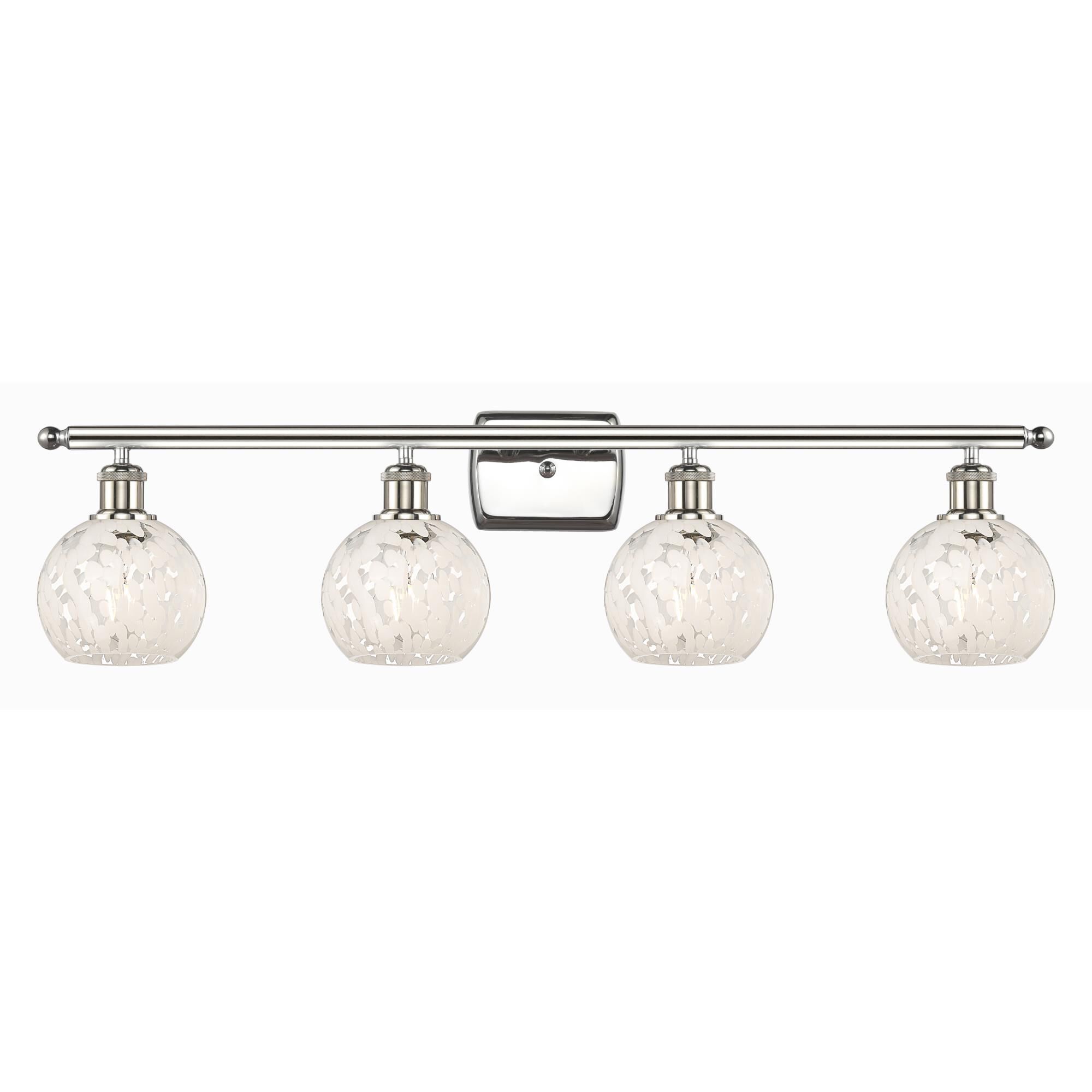 Bruno Marashlian White Mouchette 36 Inch Bath Vanity Light by Innovations Lighting