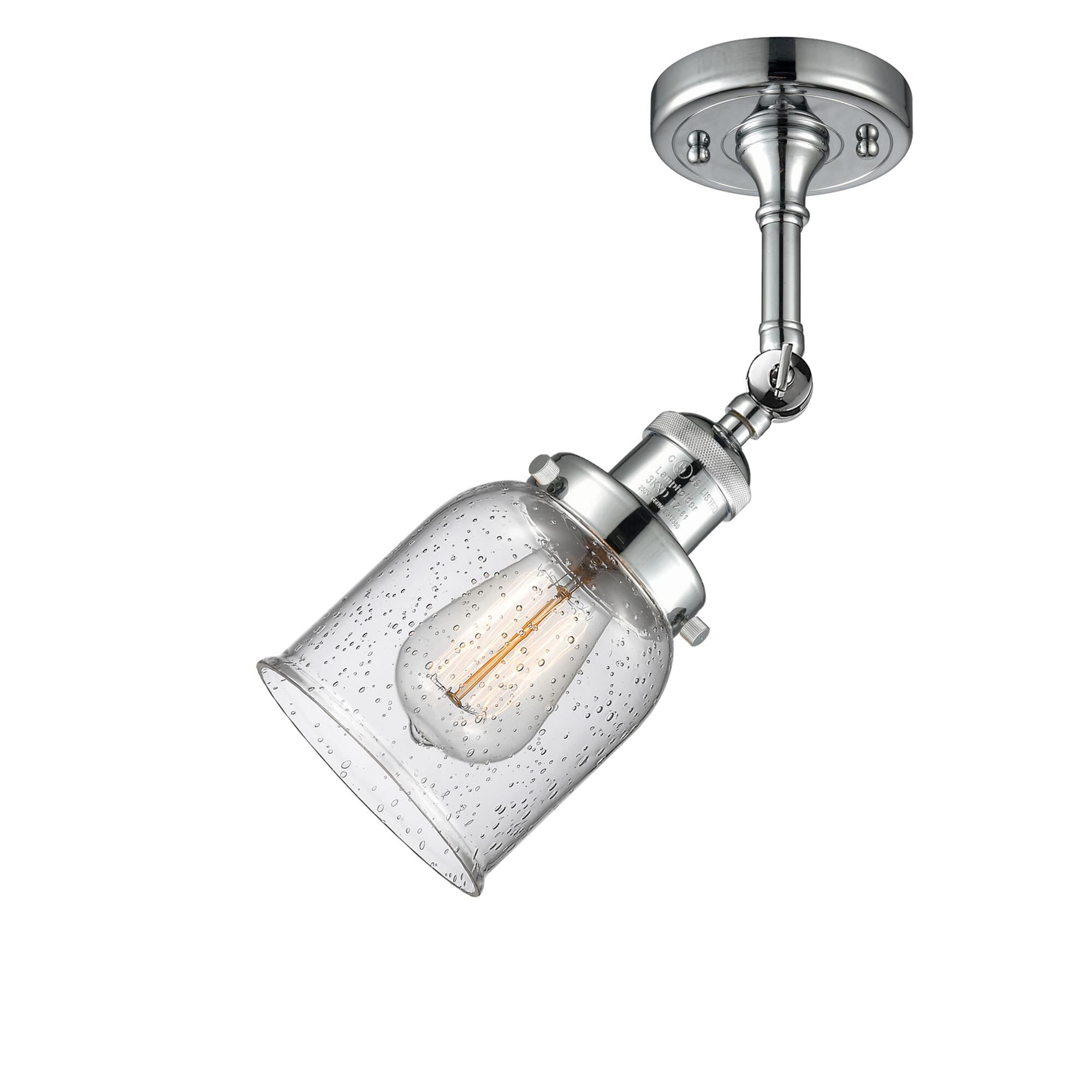 Bruno Marashlian Small Bell 5 Inch 1 Light Semi Flush Mount by Innovations Lighting