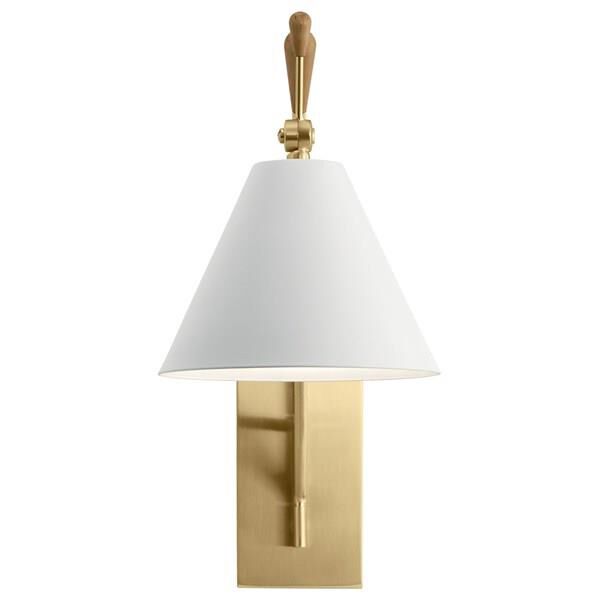 Shown in Champagne Gold finish and Steel shade