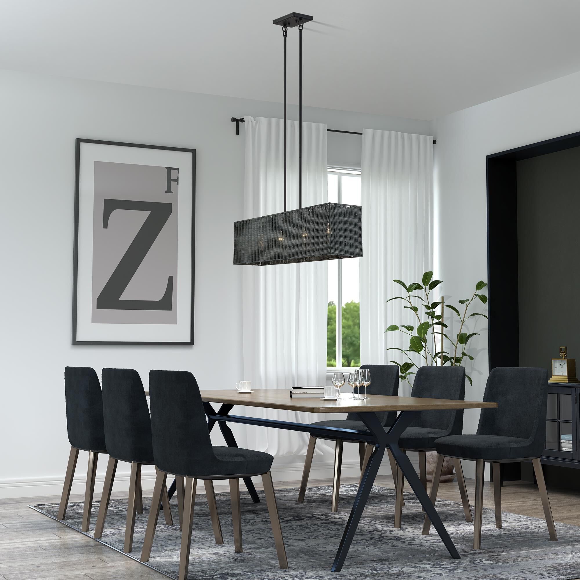 Weavington 36 Inch Linear Suspension Light by Livex Lighting