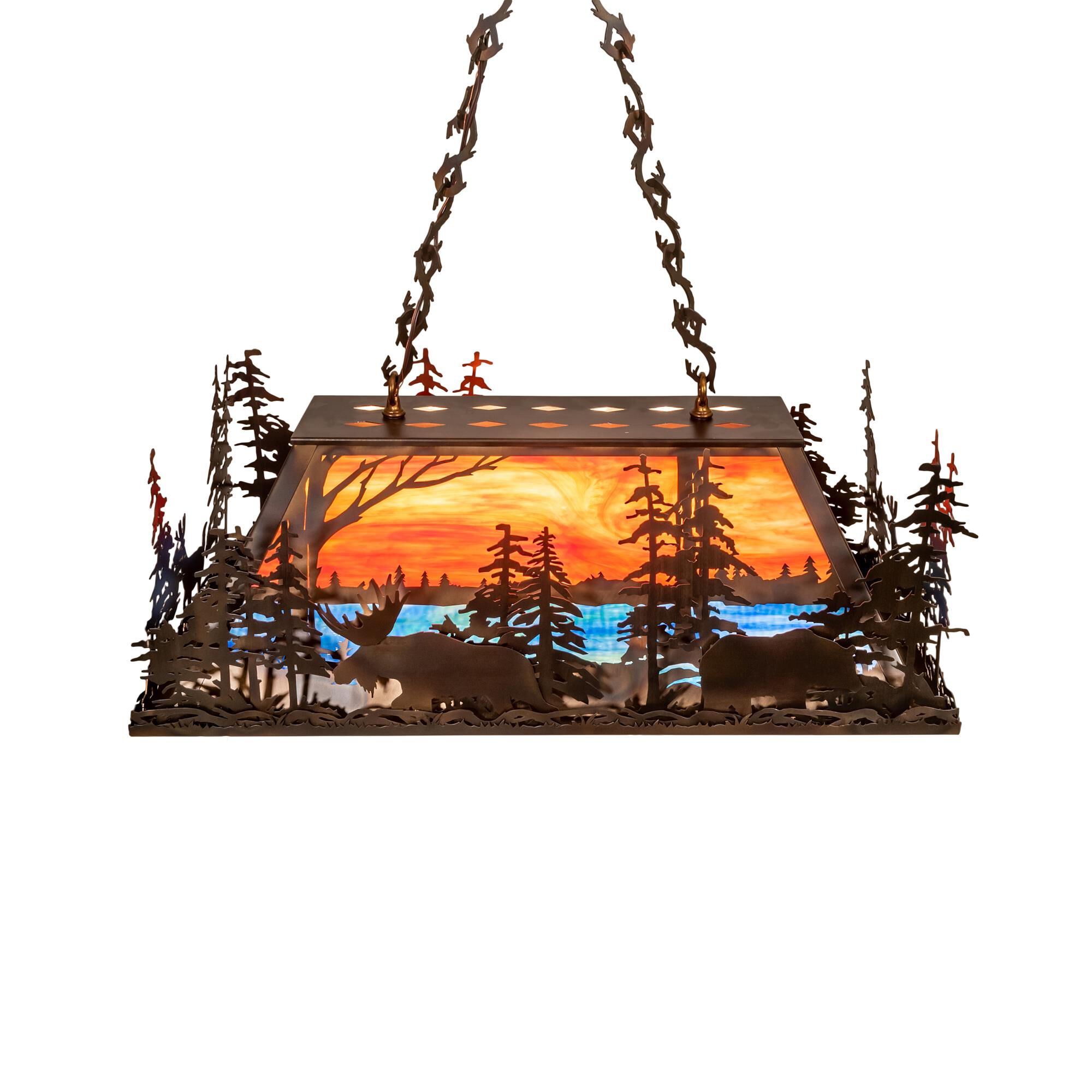 Moose Through The Trees 36 Inch Billiard Light by Meyda Lighting