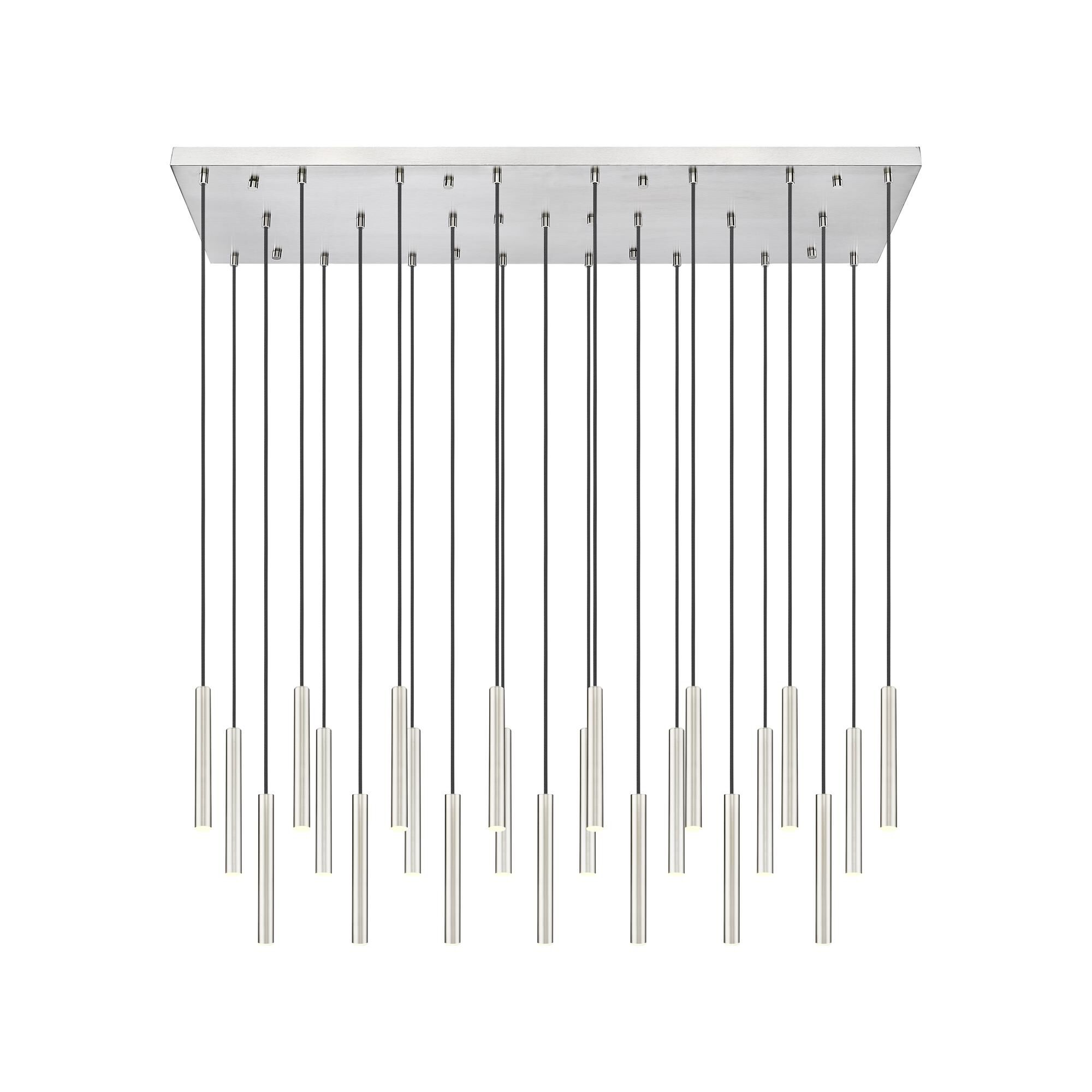 Shown in Brushed Nickel finish and Brushed Nickel glass and Brushed Nickel shade