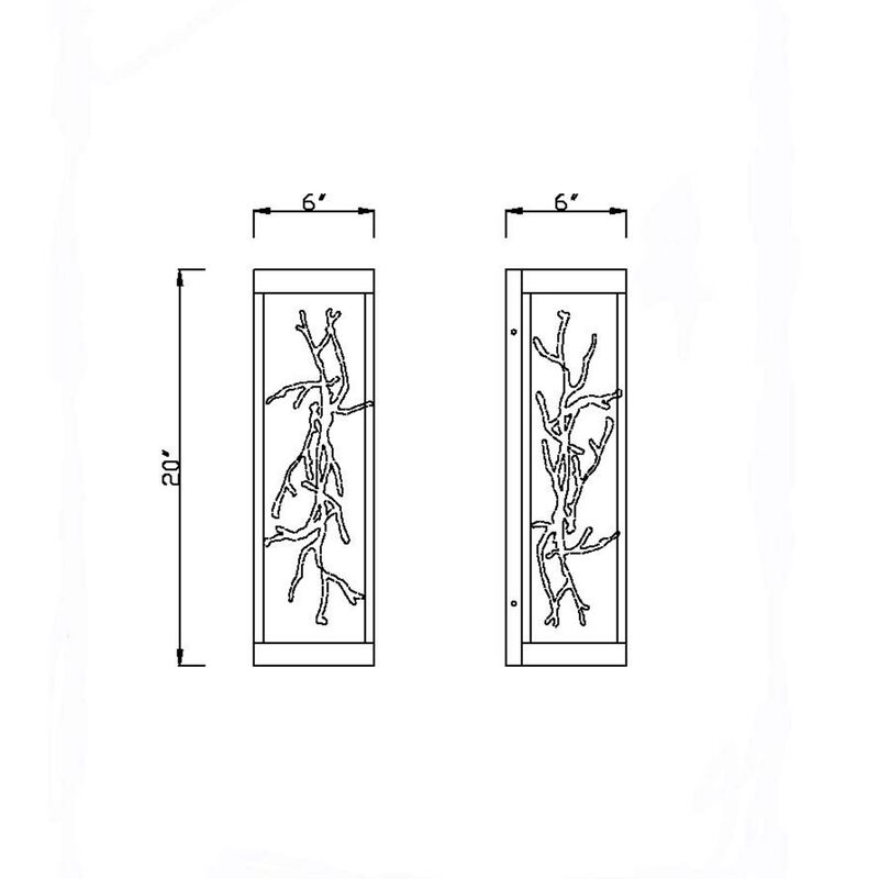 Aerie 20 Inch Outdoor Wall Light by Eurofase Lighting
