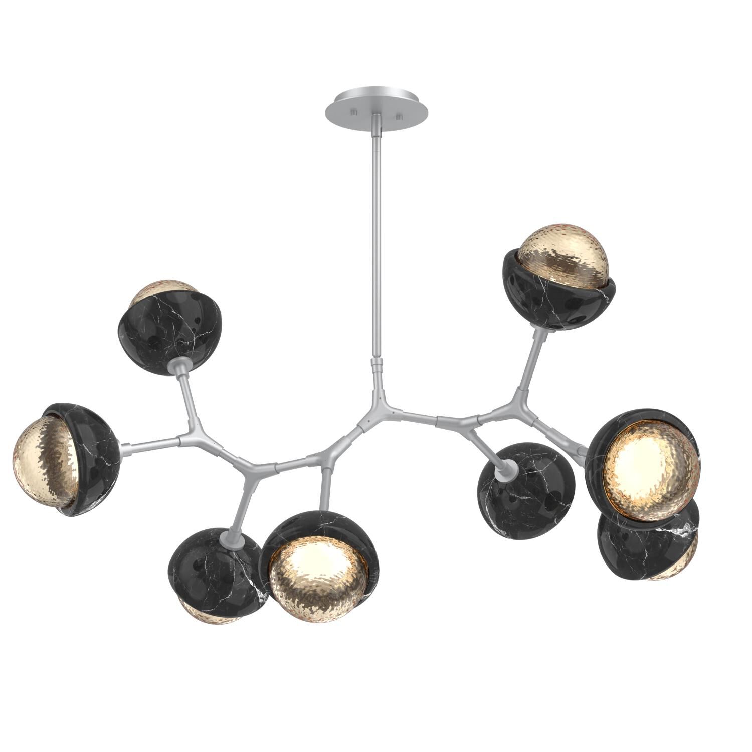 Levi Wilson Cabochon 38 Inch Linear Suspension Light by Hammerton Studio