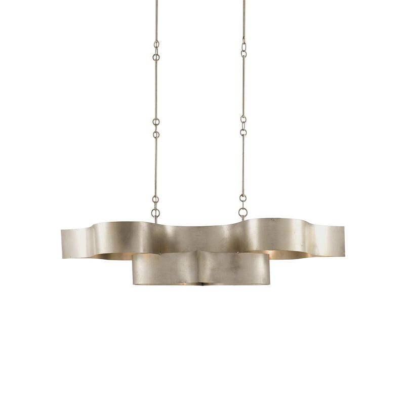 Grand Lotus 50 Inch 6 Light Linear Suspension Light by Currey and Company
