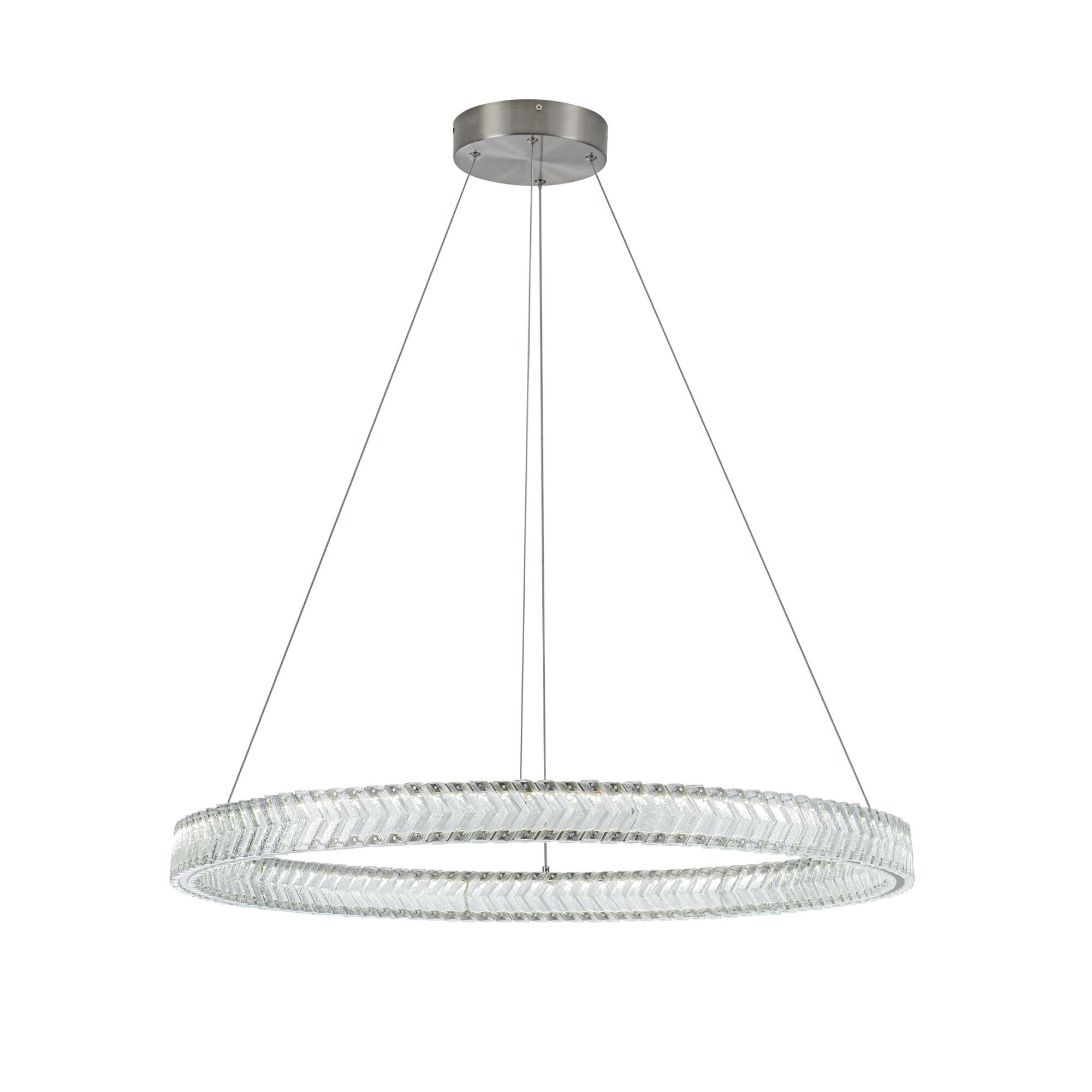 Chevron 32 Inch Chandelier by Artcraft