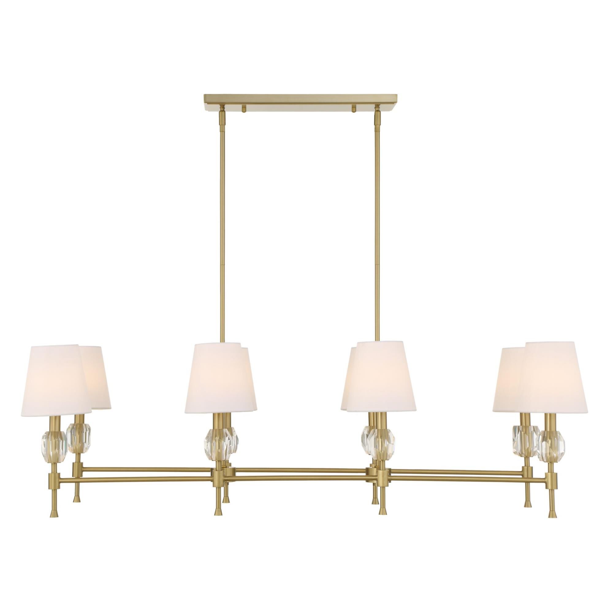 Shown in Brass and White finish