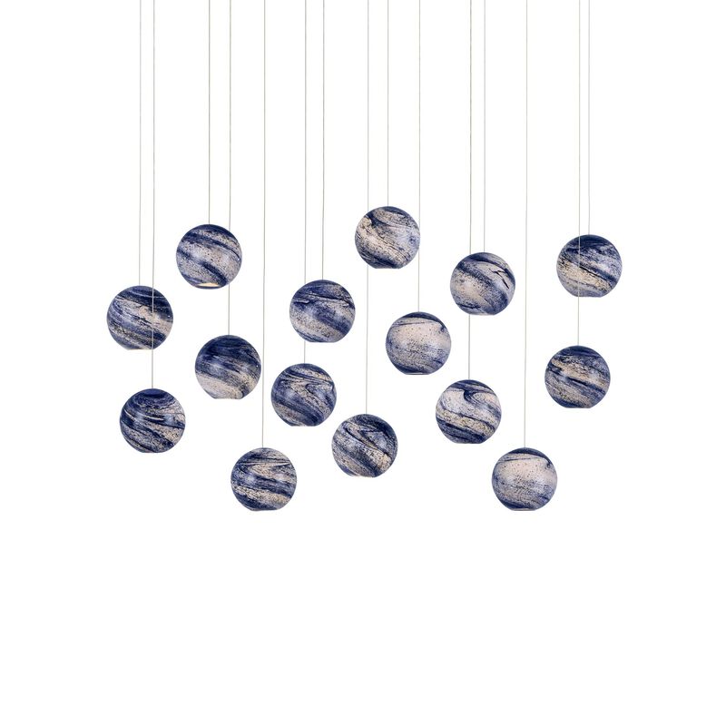 Palatino 51 Inch 15 Light LED Linear Suspension Light by Currey and Company