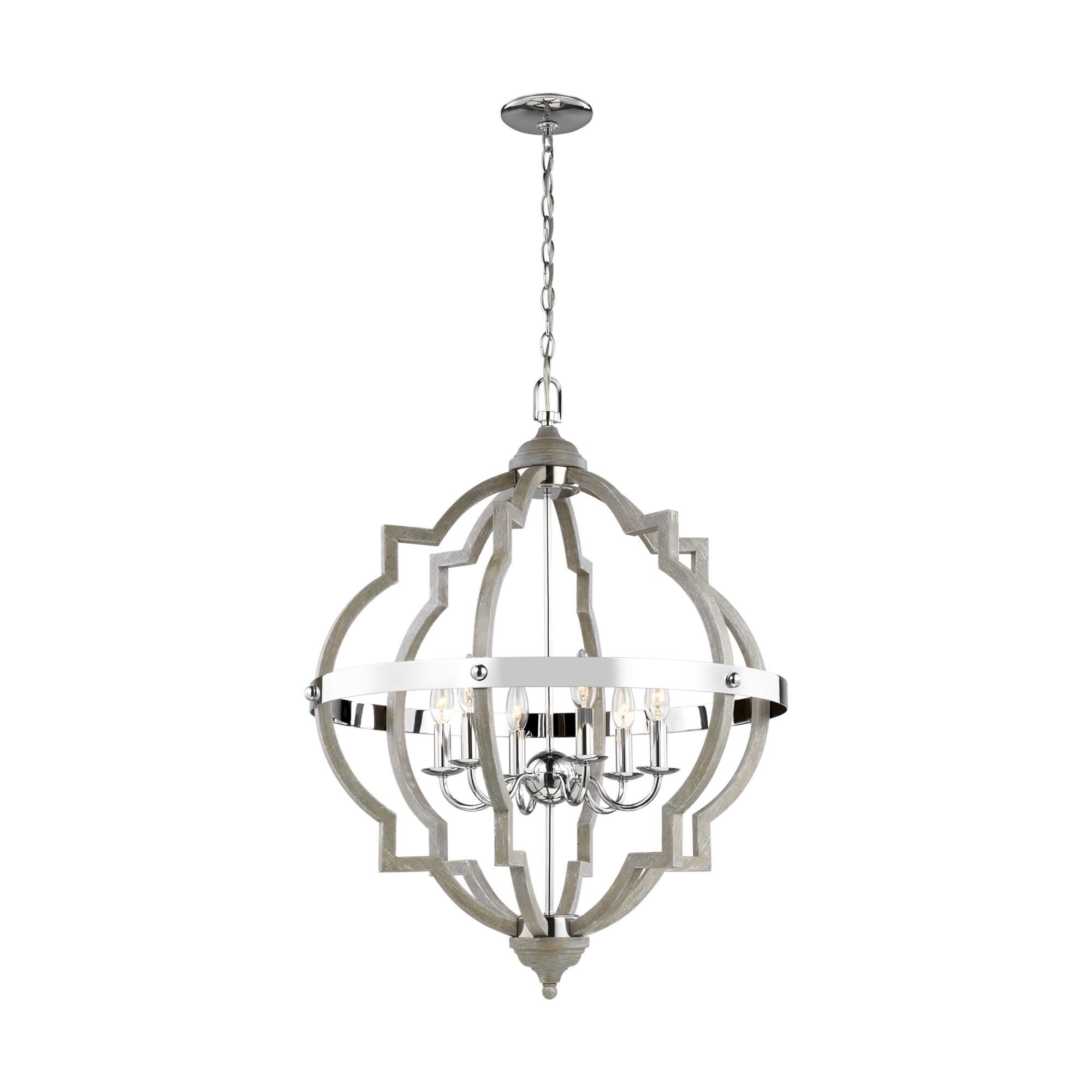 Socorro 25 Inch 6 Light LED Chandelier by Generation Lighting