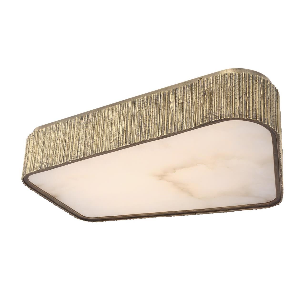 Shown in Ridged Tombac finish and Alabaster shade