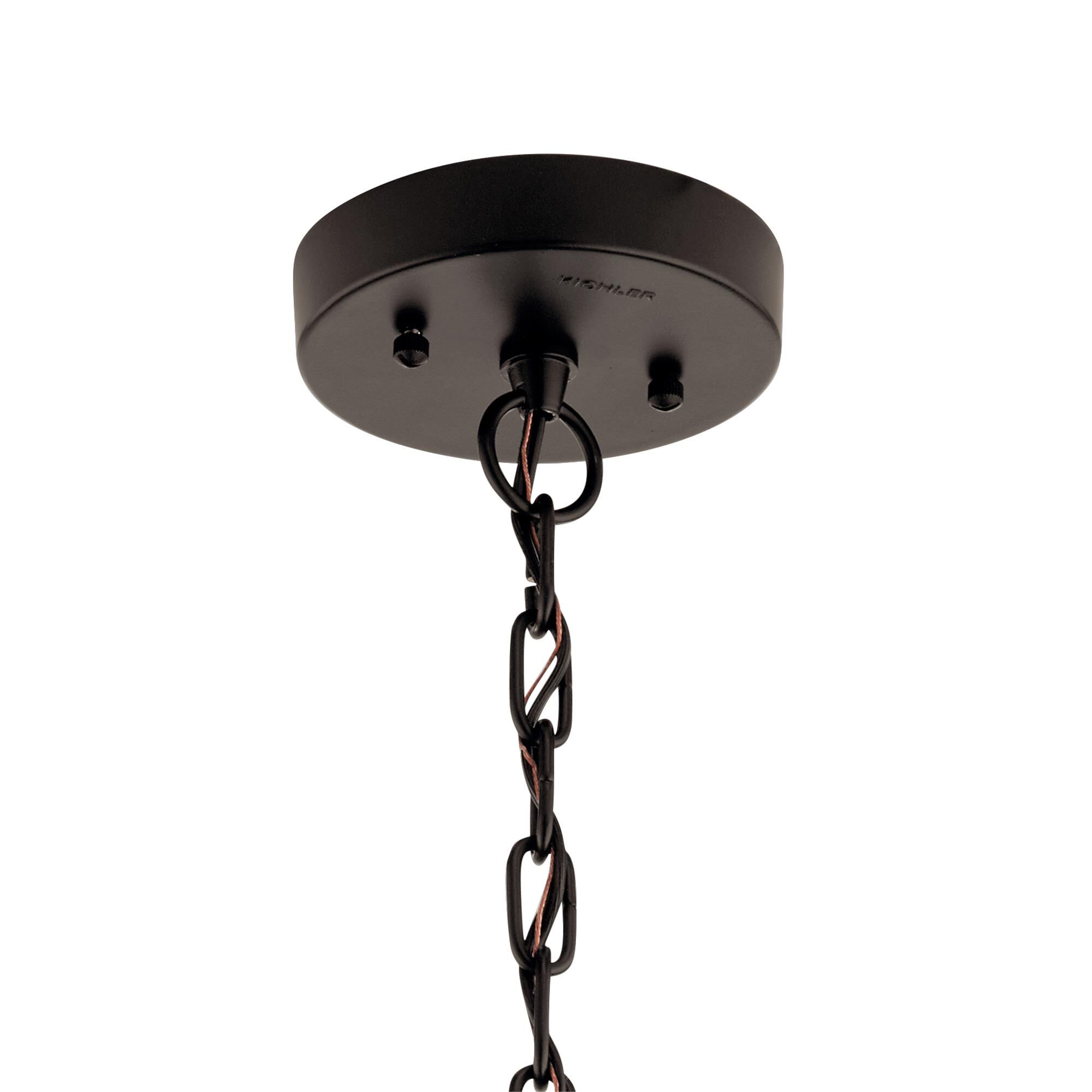 Shown in Olde Bronze finish and Clear Seeded glass
