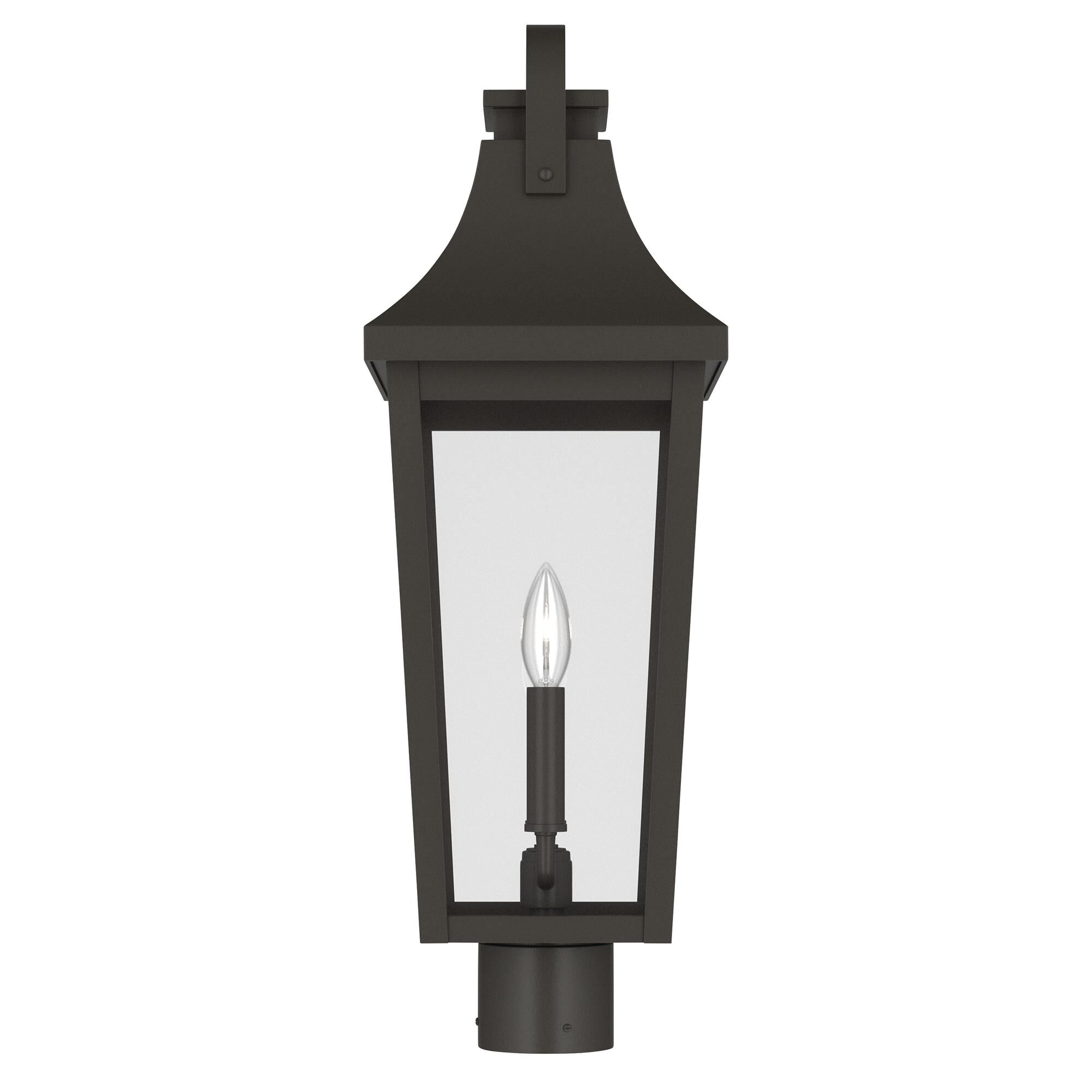 Shown in Olde Bronze finish and Clear glass
