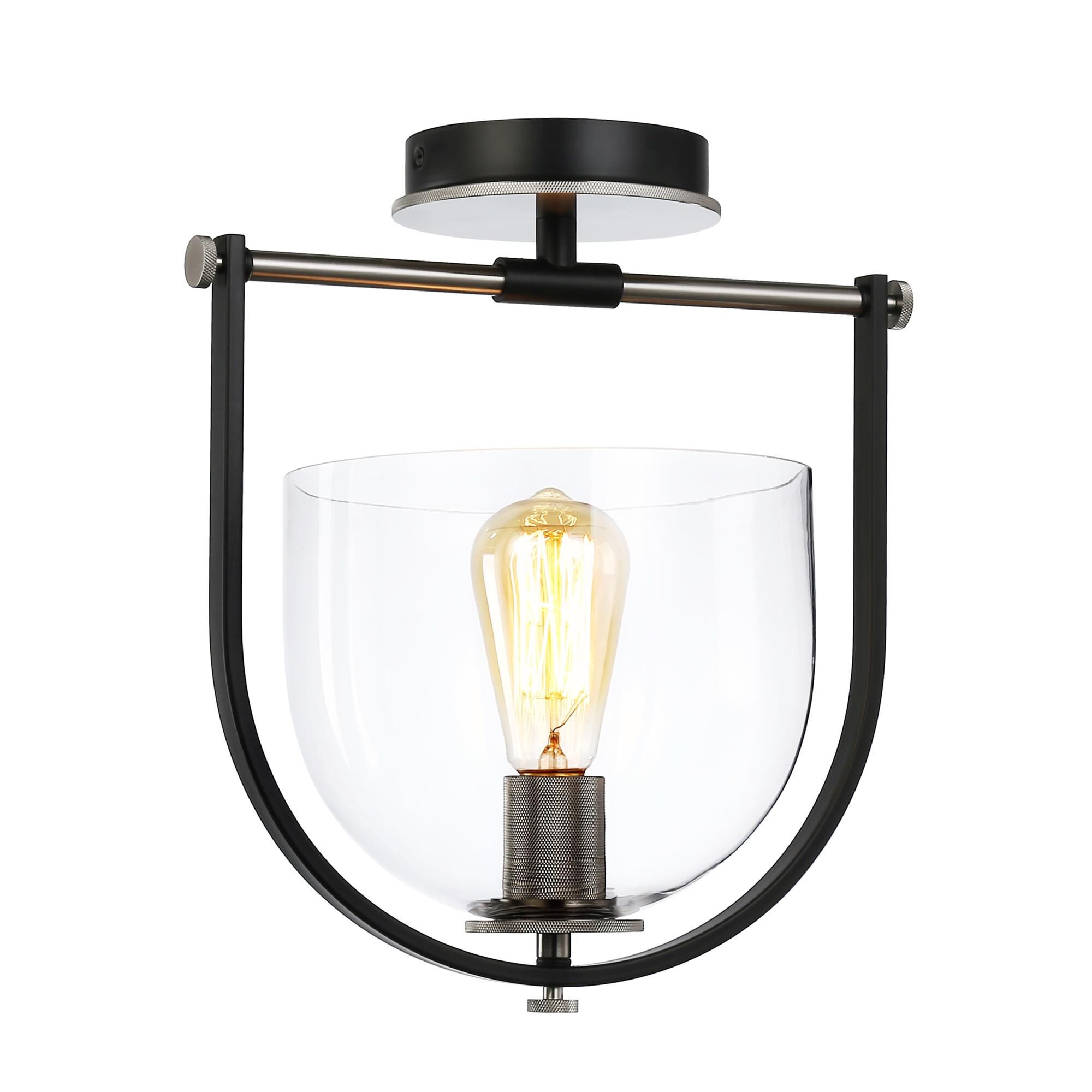 Kevin Kraemer Cheshire 12 Inch 1 Light Semi Flush Mount,