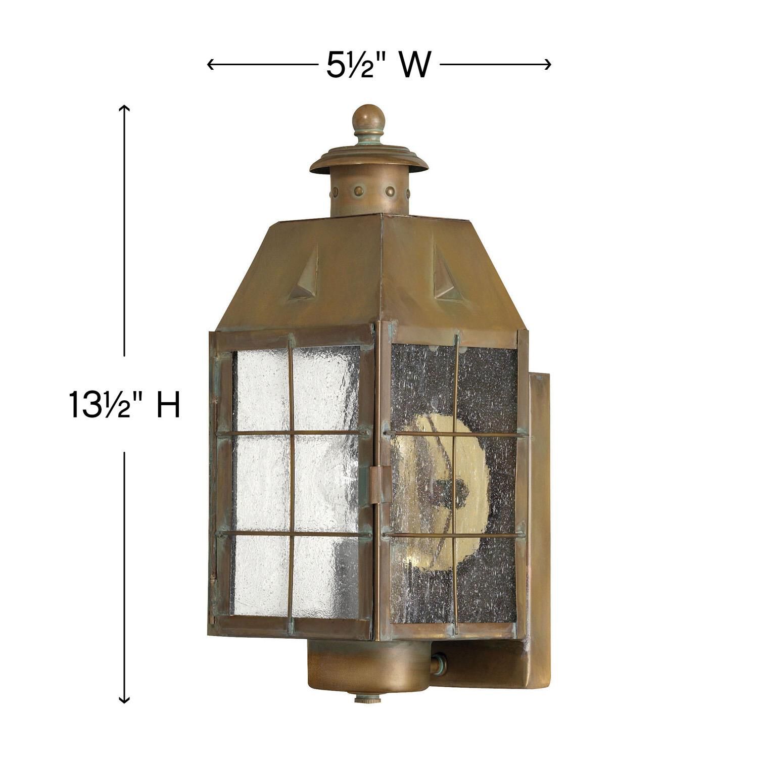 Hinkley Lighting Nantucket 13 Inch Tall Outdoor Wall Light