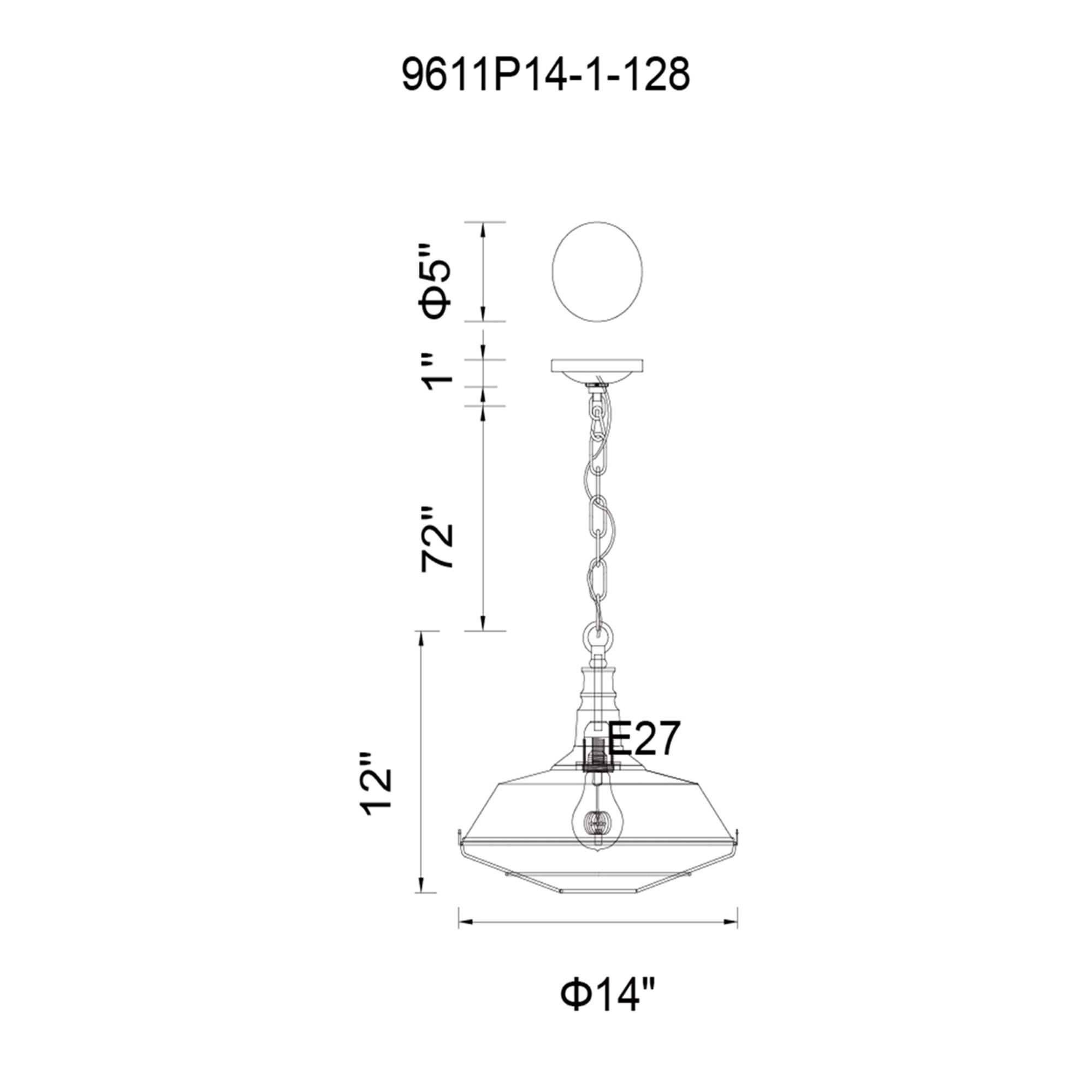 Shown in Black finish and Black shade