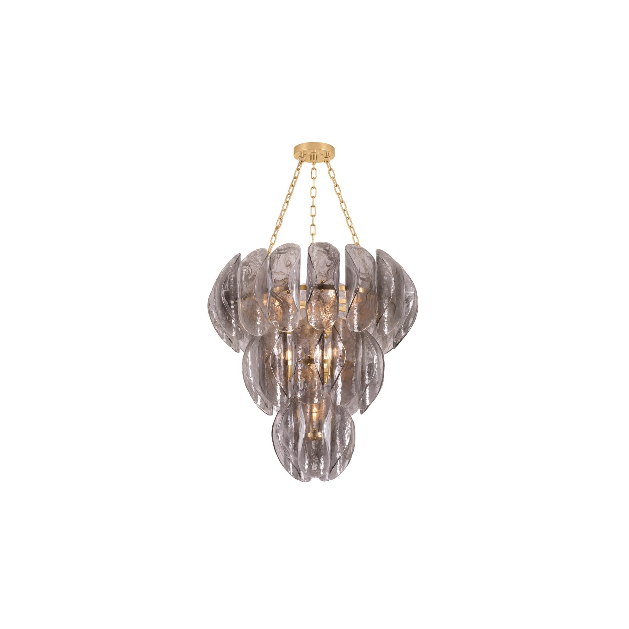 Shown in Vintage Gold Leaf finish and Remolino Blanco shade