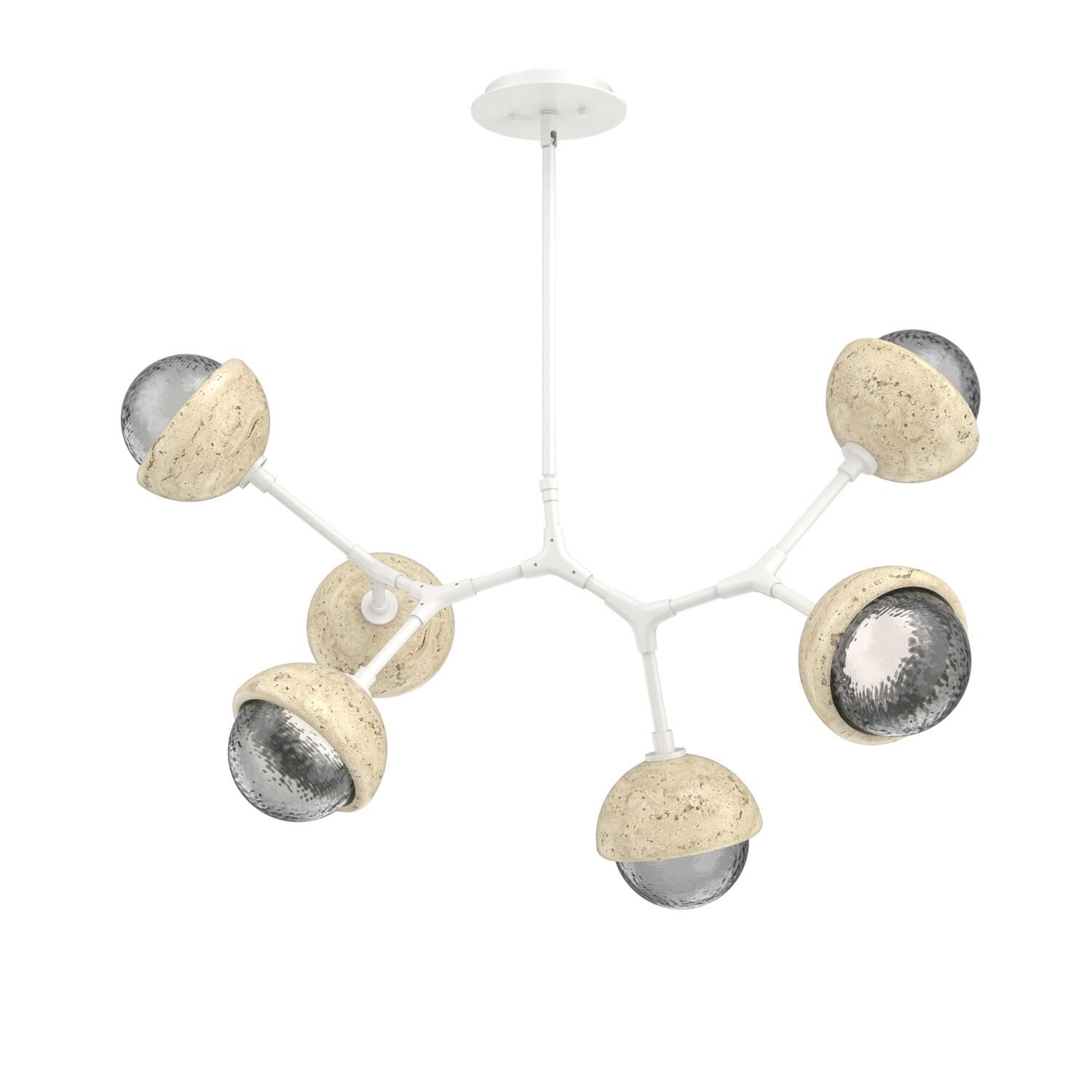 Levi Wilson Cabochon 31 Inch Linear Suspension Light by Hammerton Studio