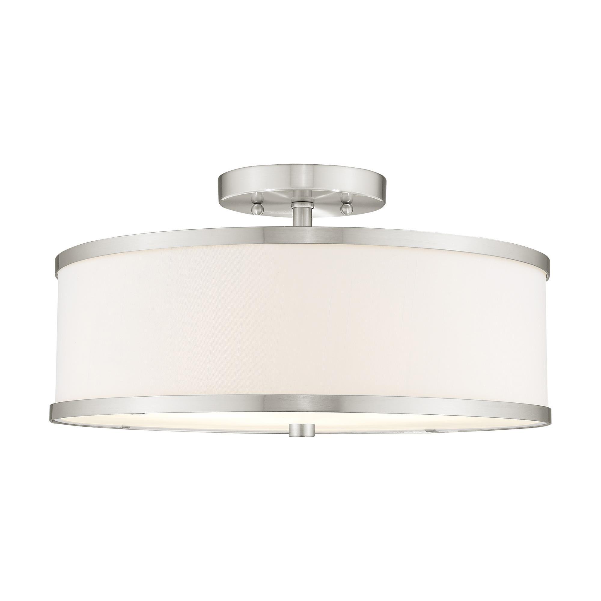 Park Ridge 15 Inch 3 Light Semi Flush Mount by Livex Lighting