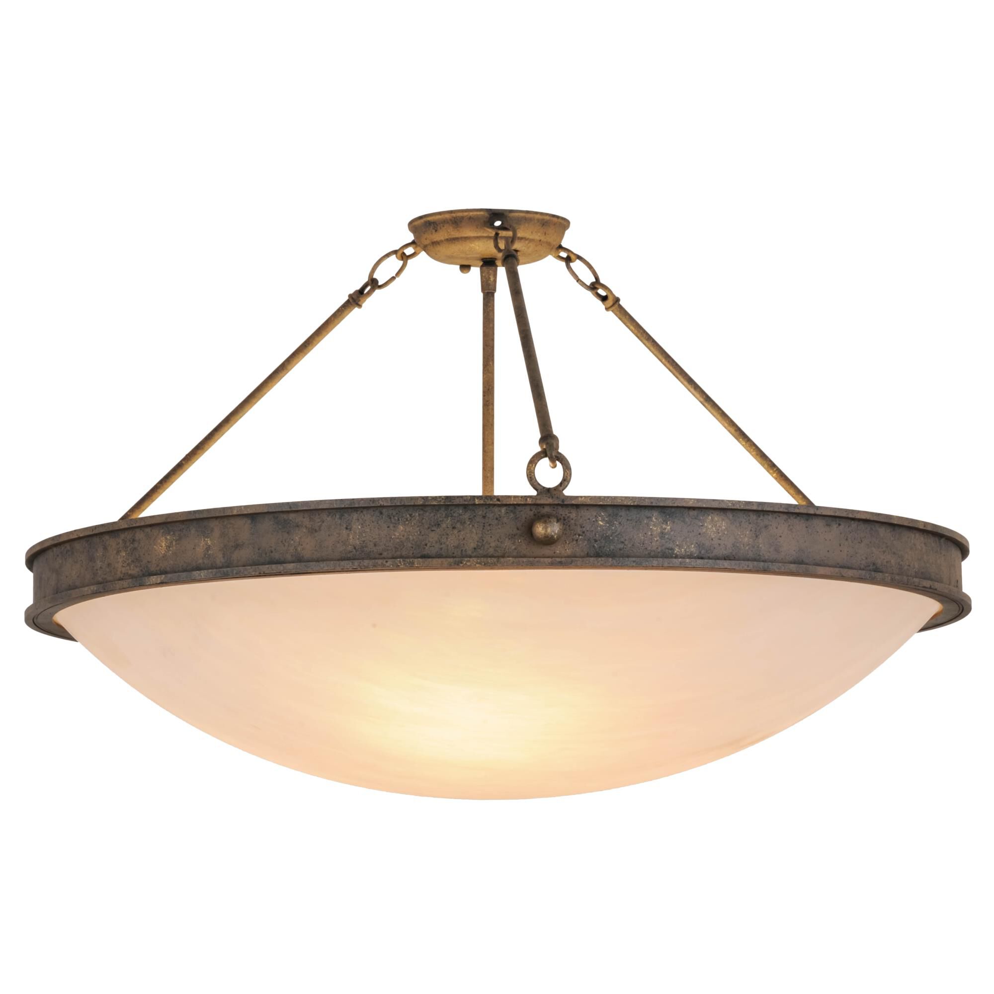 30 Inch 3 Light LED Semi Flush Mount by Meyda Lighting