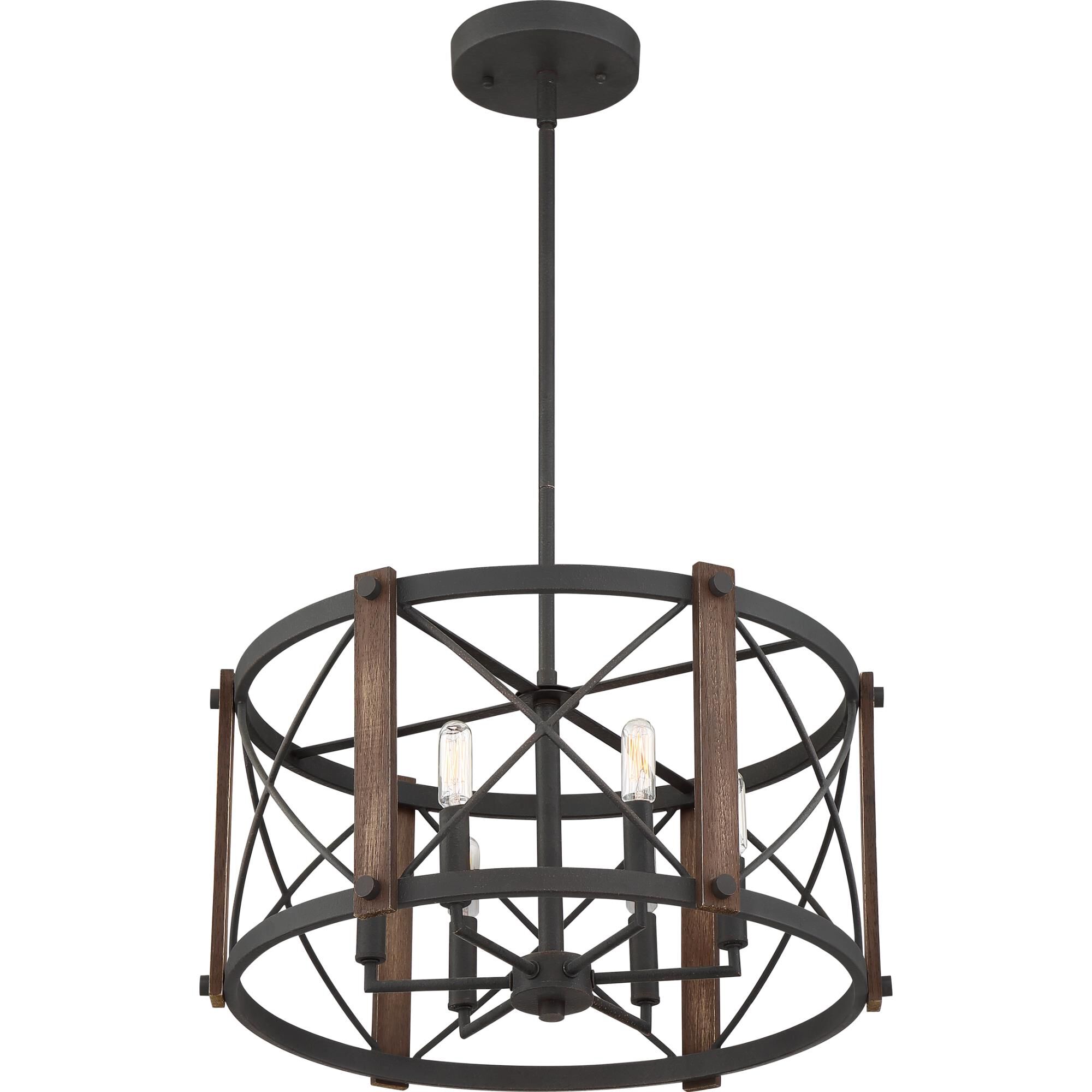 Baron 20 Inch 6 Light Mini Chandelier by Quoizel